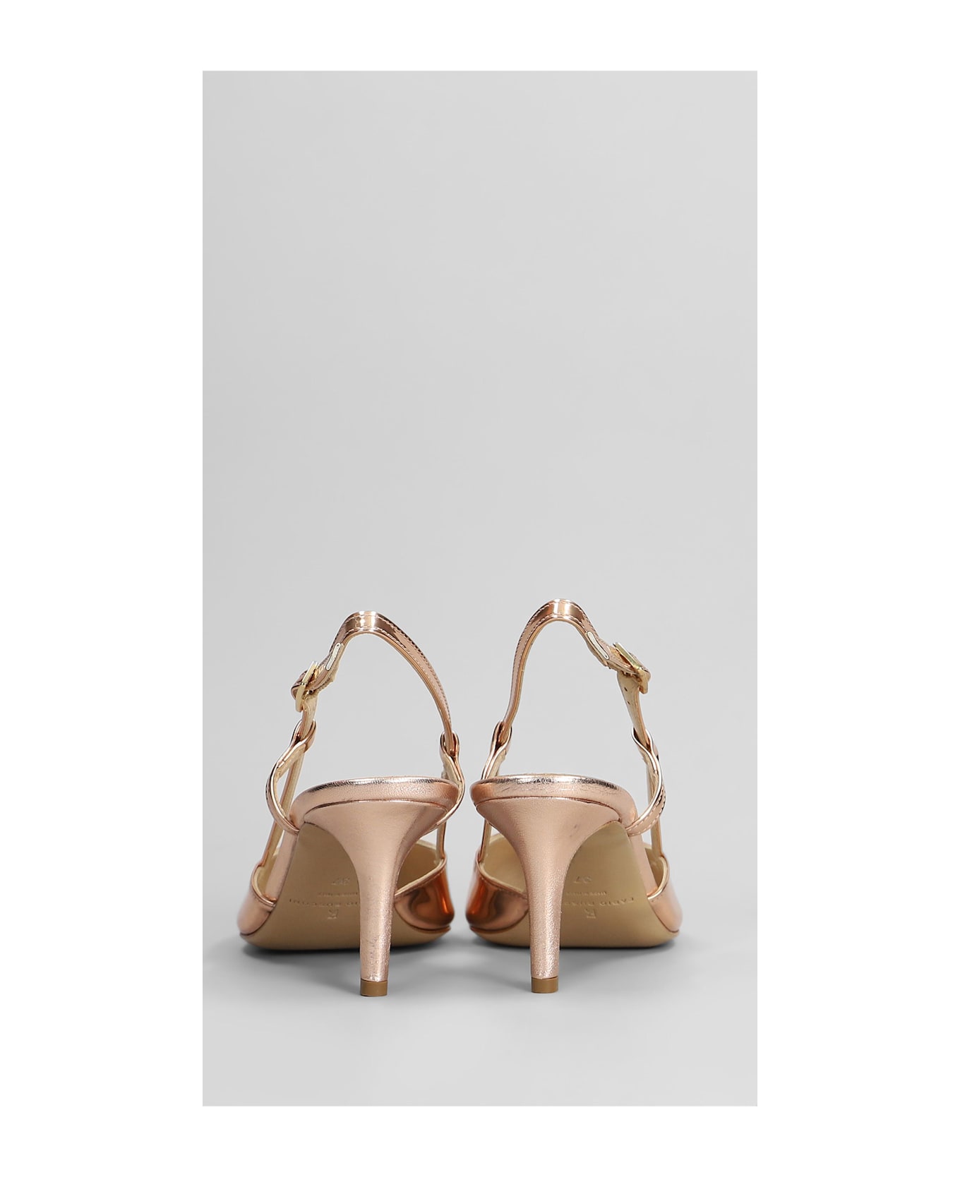 Fabio Rusconi Pumps In Copper Leather - copper
