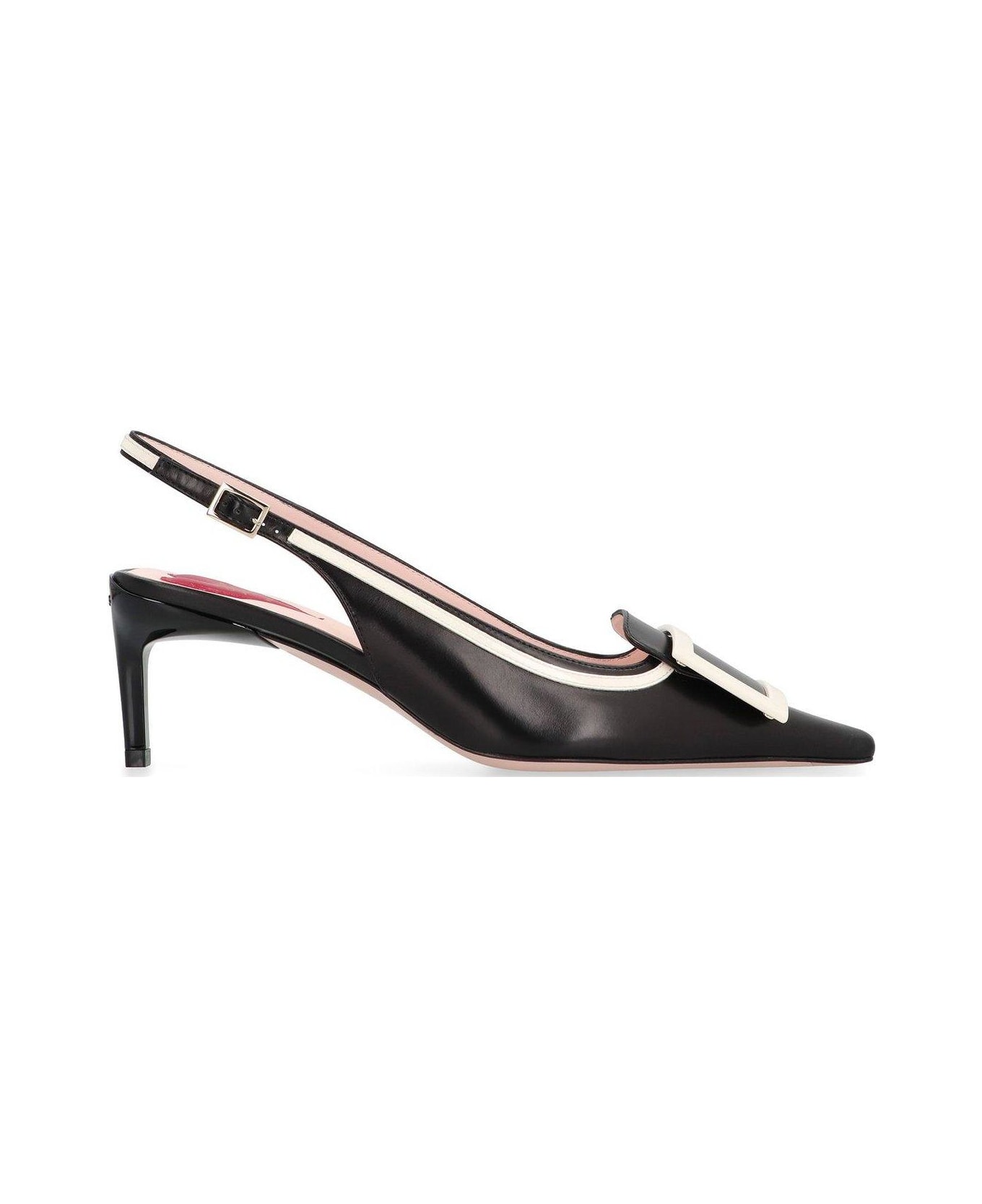 Roger Vivier Viv
 Canard Slingback Pumps - B999NEROC019CIRE