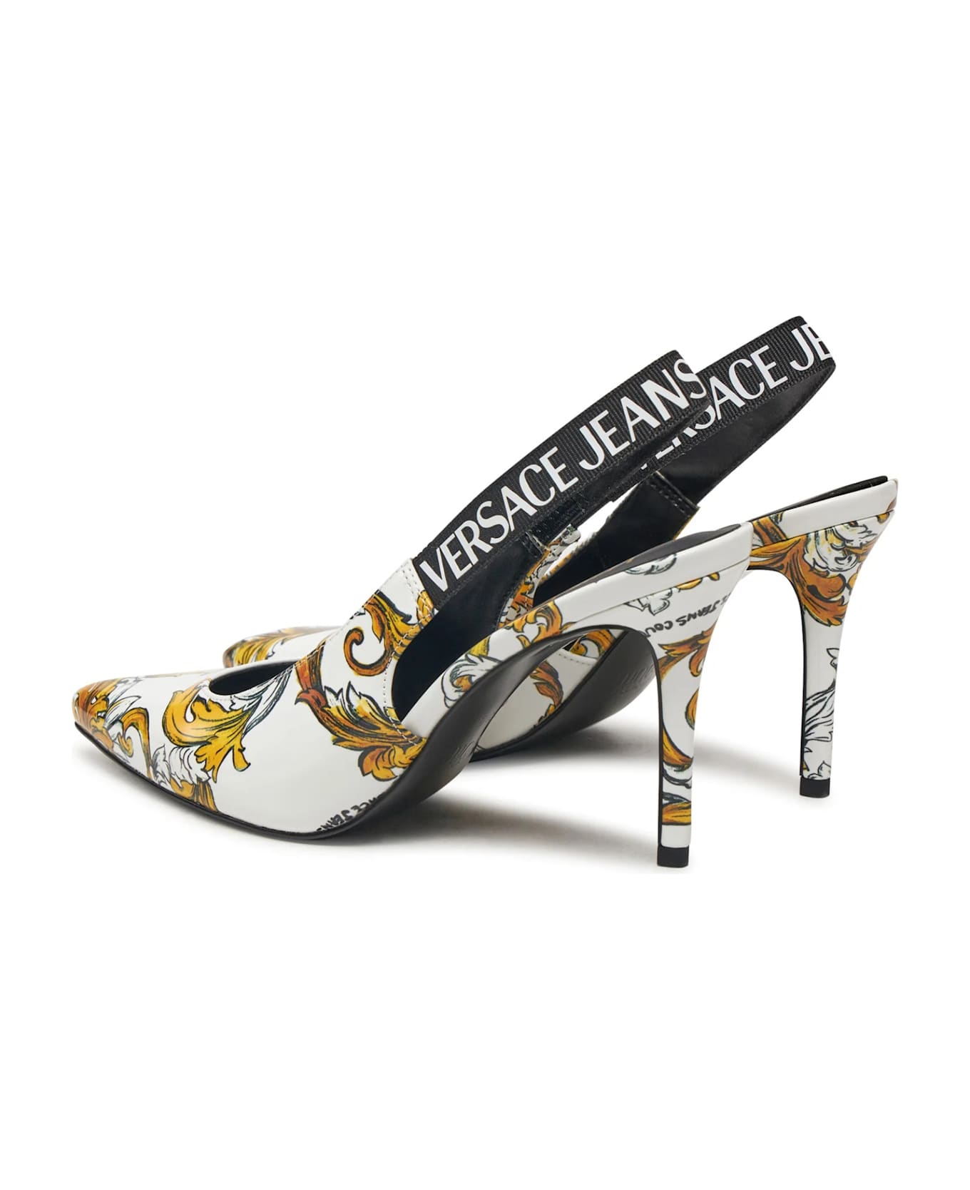 Versace Jeans Couture Décolleté - White フラットシューズ