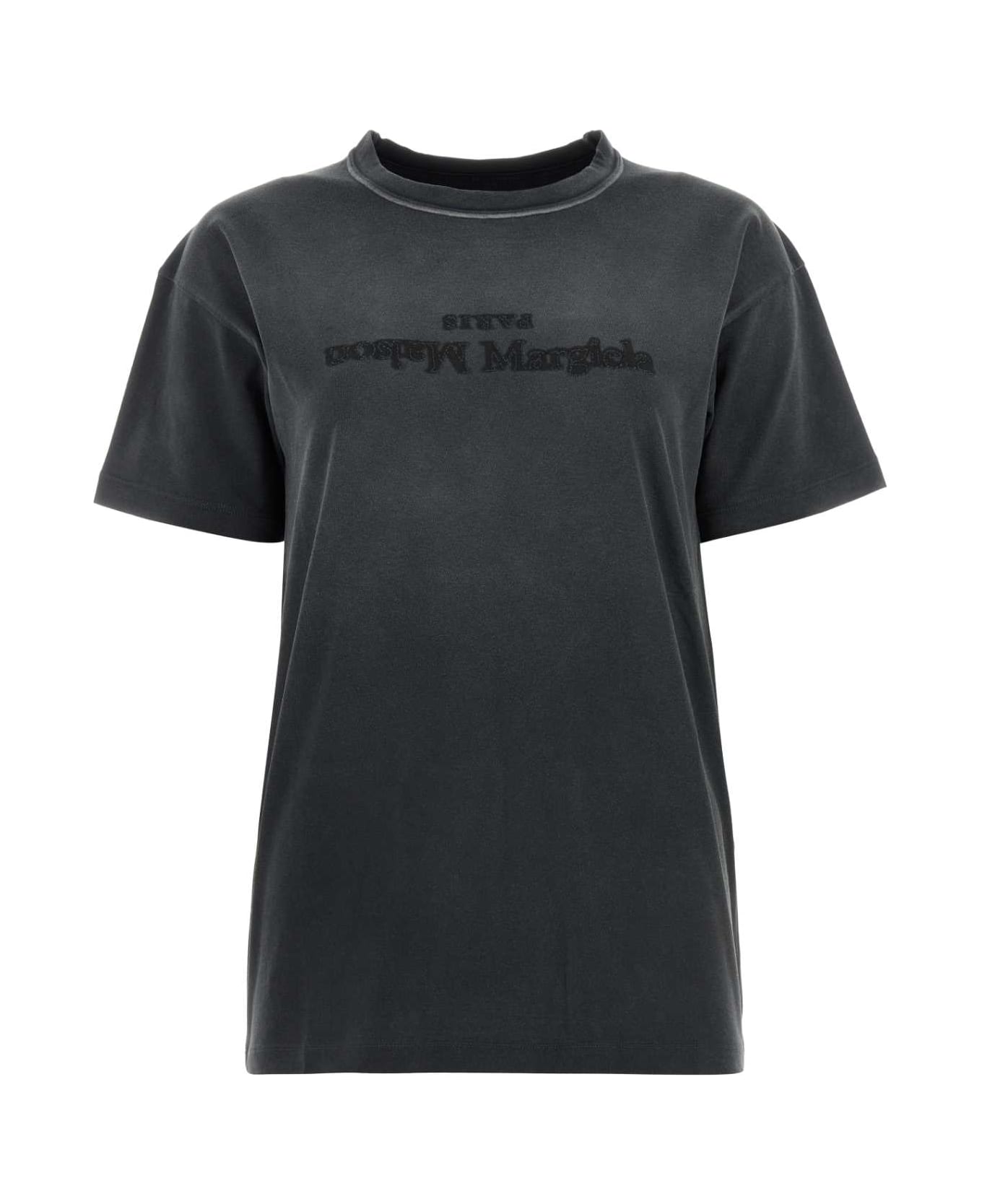 Maison Margiela Charcoal Cotton T-shirt - WASHEDBLACK Tシャツ