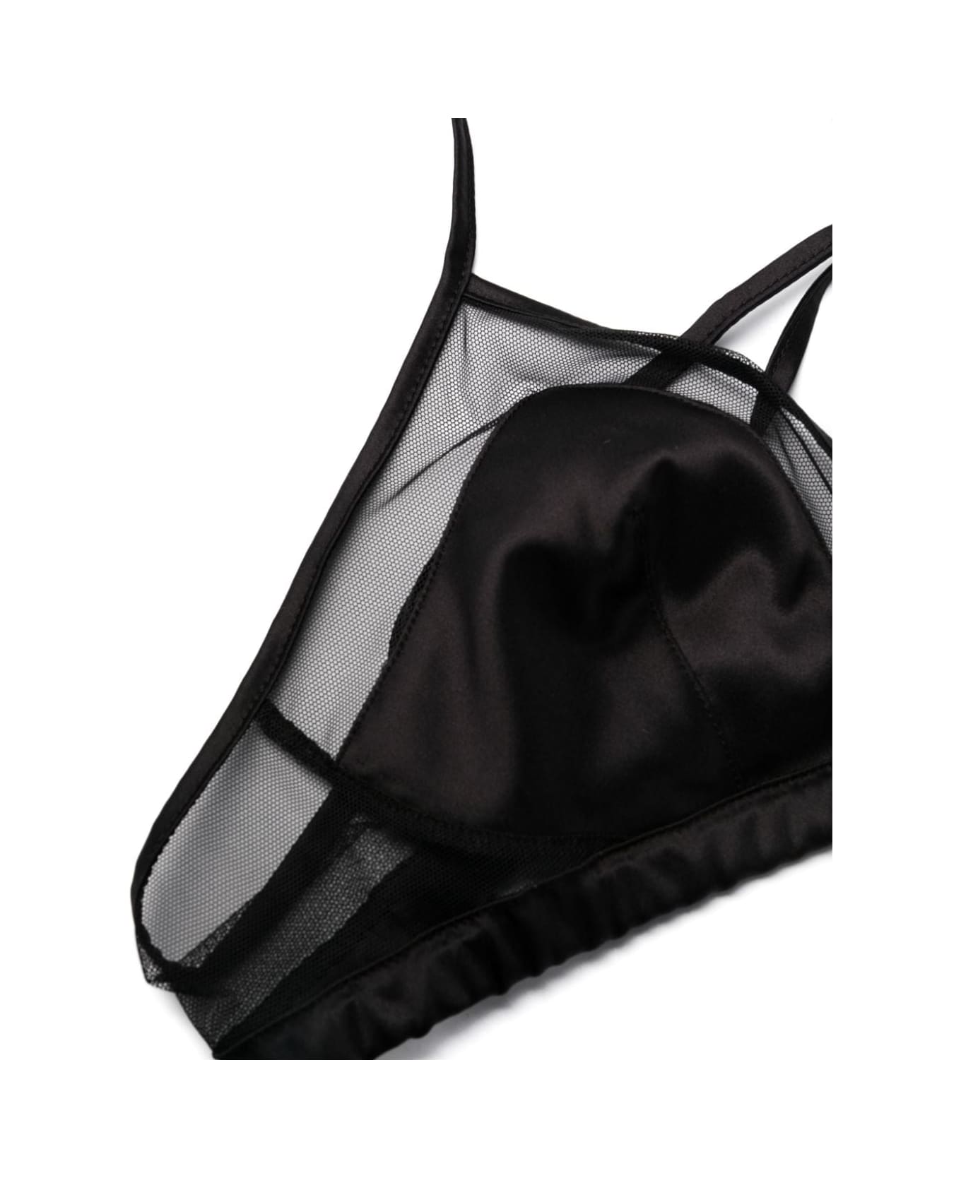 Dolce & Gabbana Silk No Wire Bra - Black