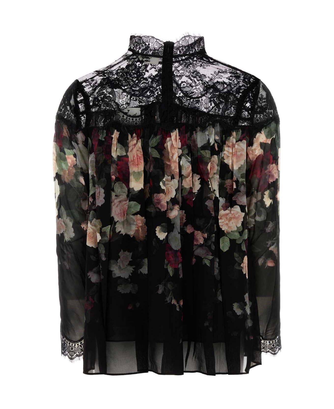 Zimmermann Printed Crepe Hypnotic Blouse - BLACKCASCADE