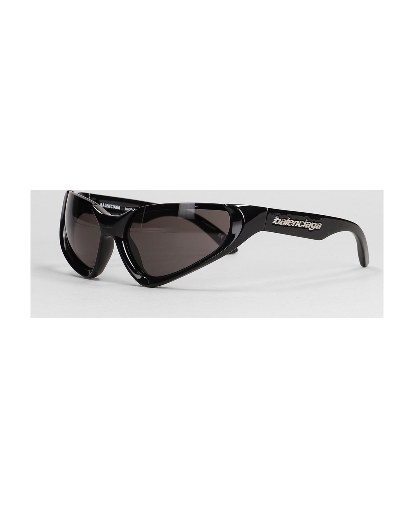 Balenciaga Xpander Rect Sunglasses In Black Acrylic - black