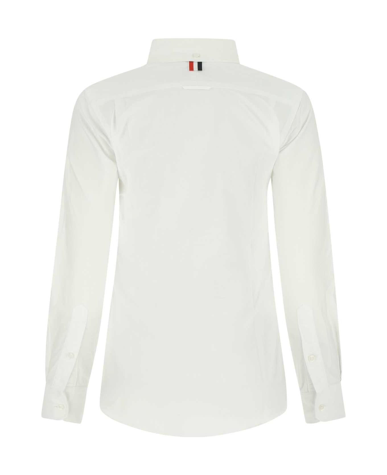 Thom Browne White Cotton Shirt - WHITE