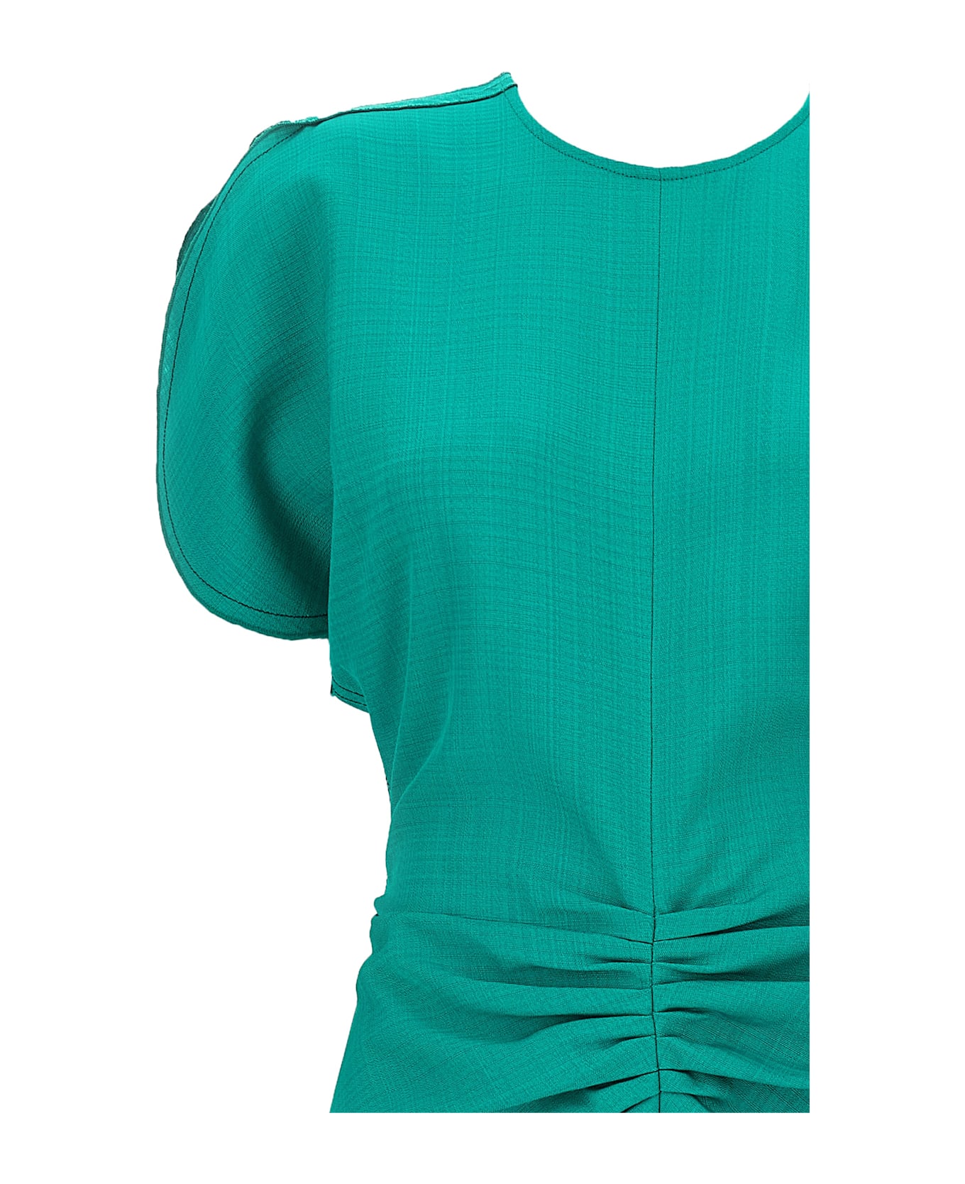 Victoria Beckham 
gathered Waist Midi
 Dress - Green