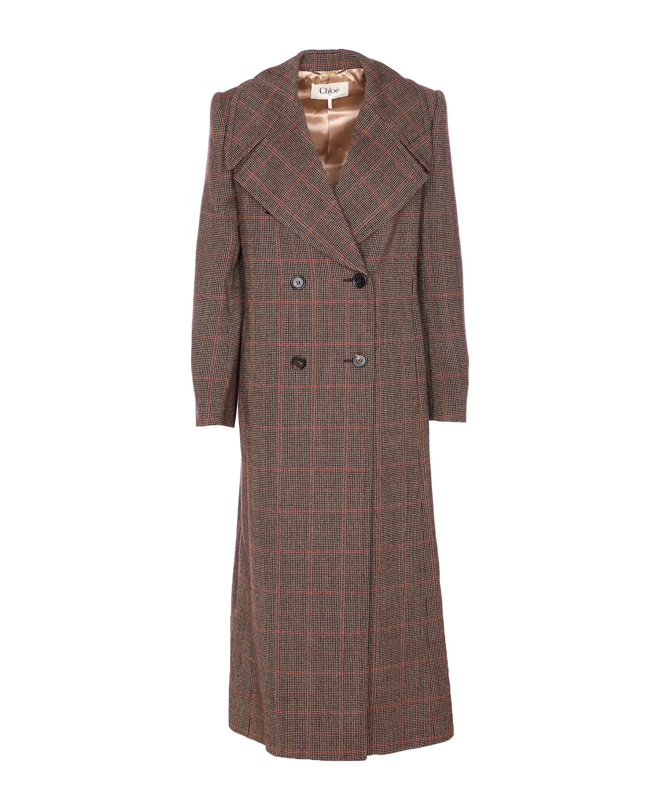 Chloé Double-breasted Coat - Brown