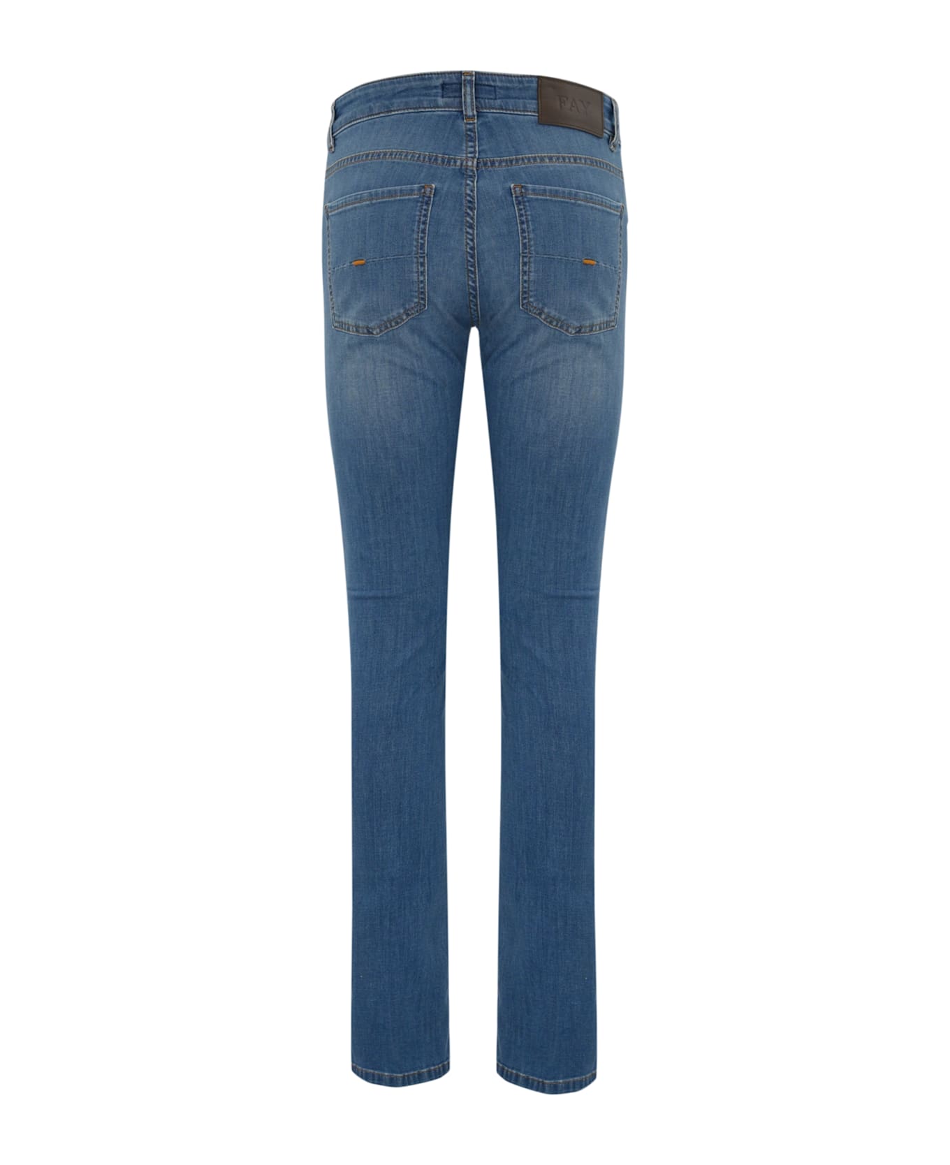 Fay Five-pocket Denim Jeans - Blue