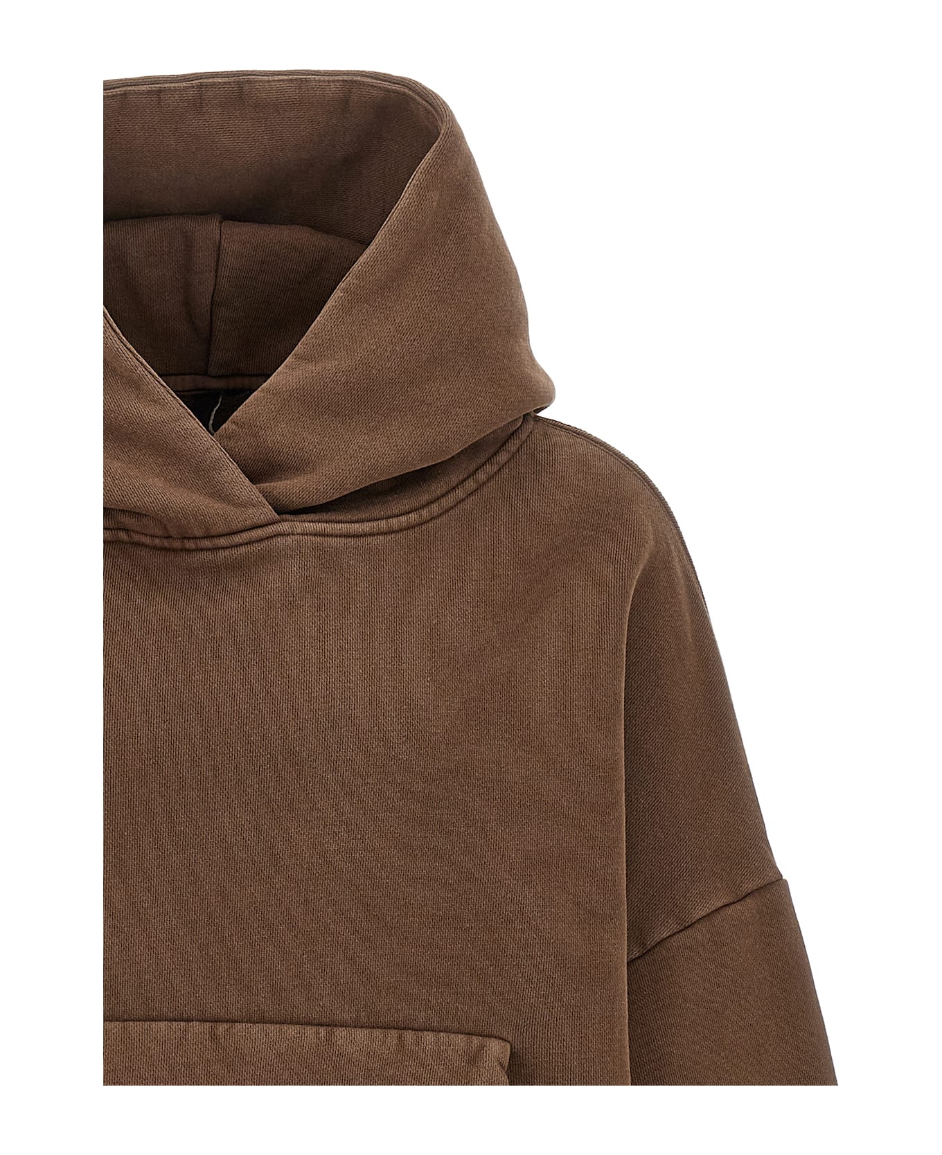 Entire Studios Cropped Hoodie - Bt Brunette