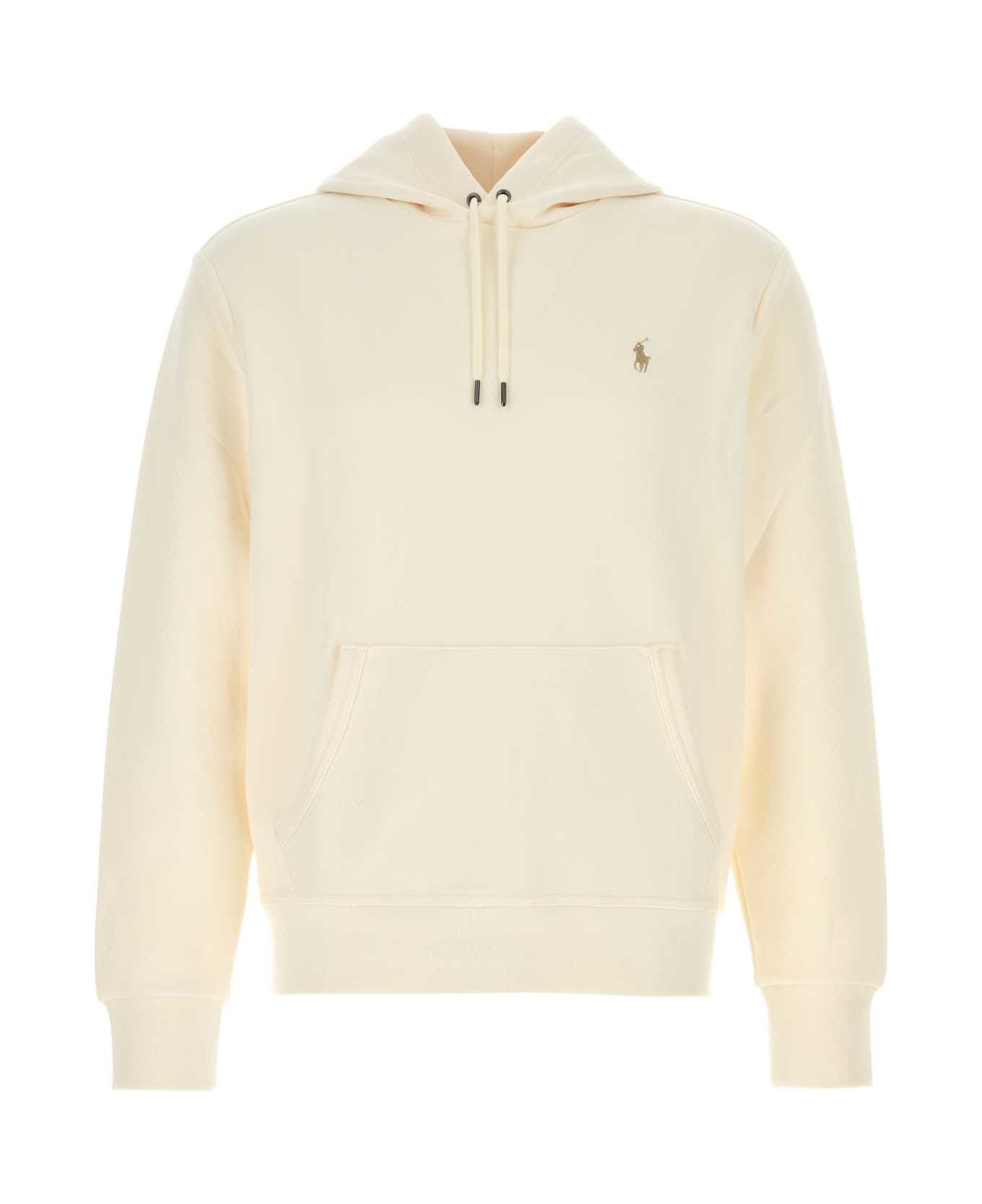 Polo Ralph Lauren Cream Cotton Blend Sweatshirt - PALECREAM