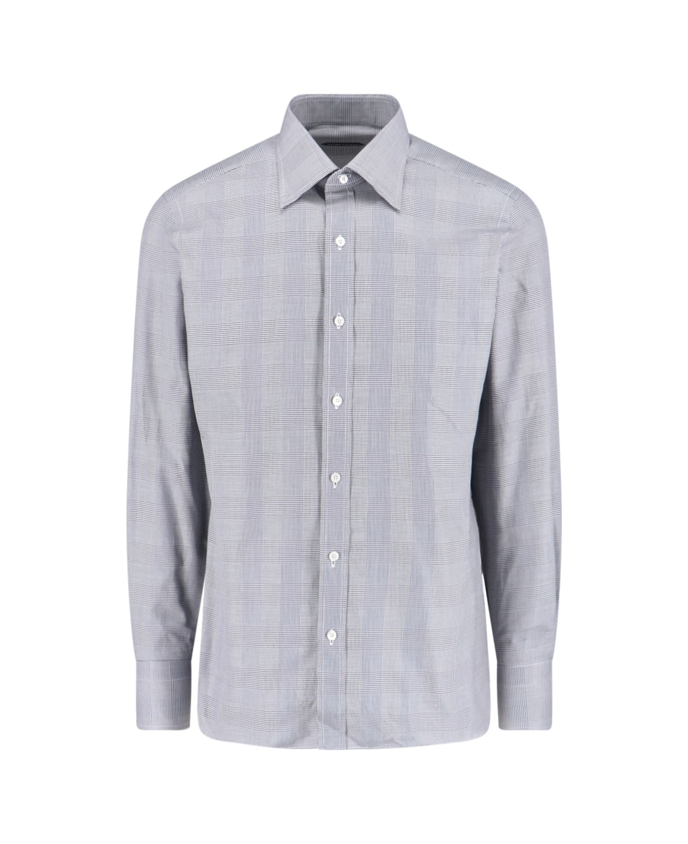 Tom Ford Houndstooth Shirt - Black  