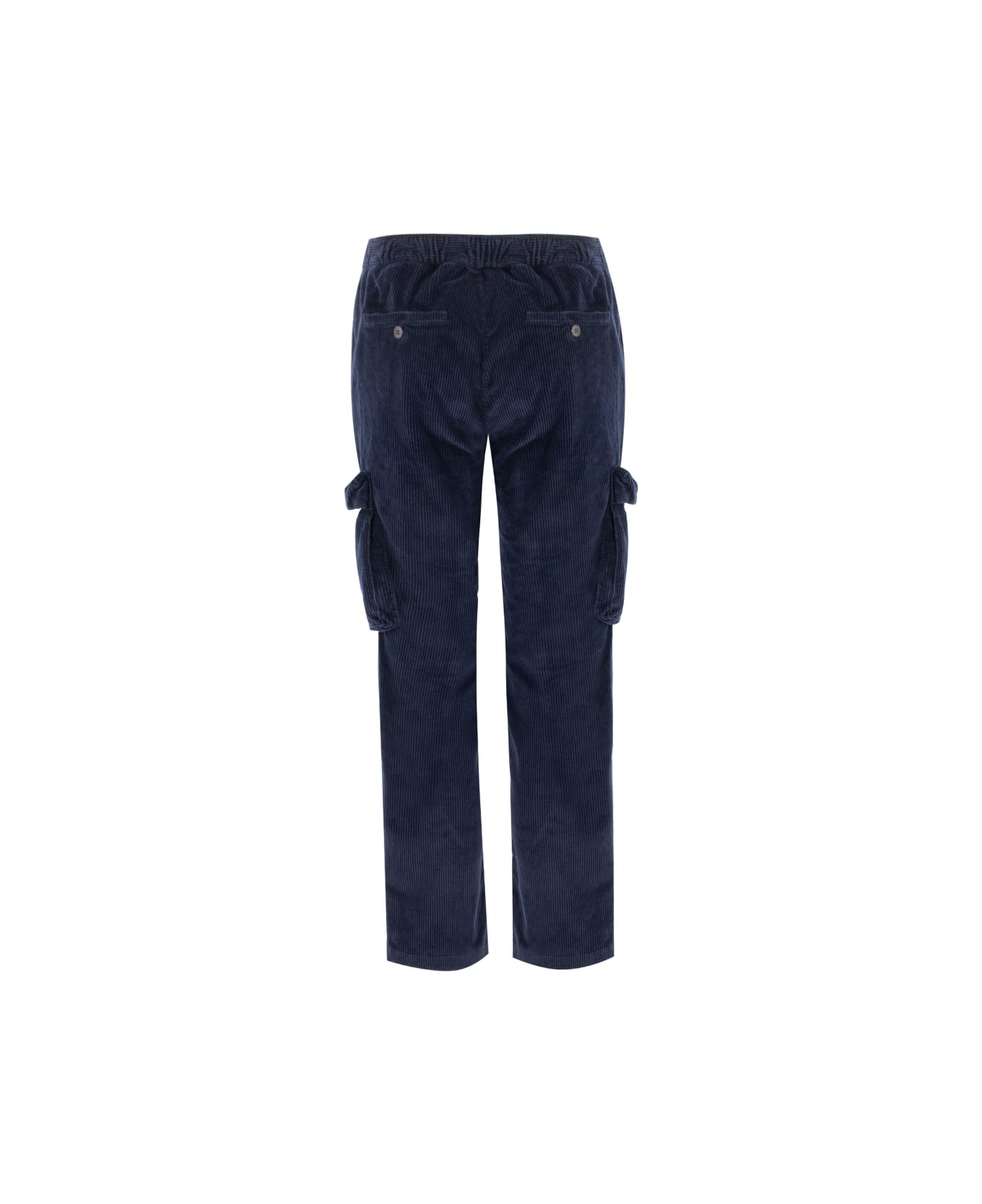 MC2 Saint Barth Trousers - CORDUROY 61 BLUE NAVY