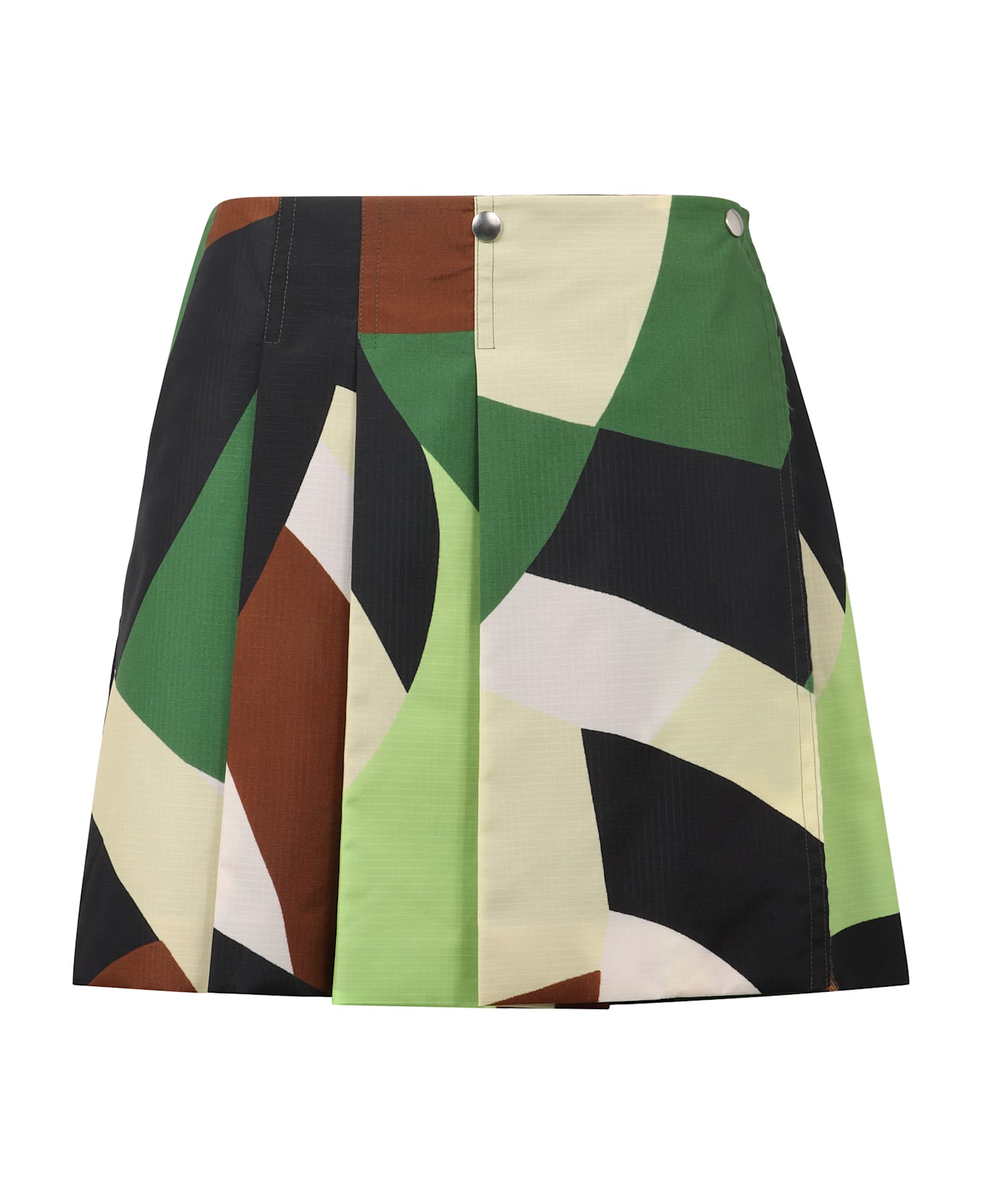 Plan C Gocaa Cotton Mini-skirt - Multicolor
