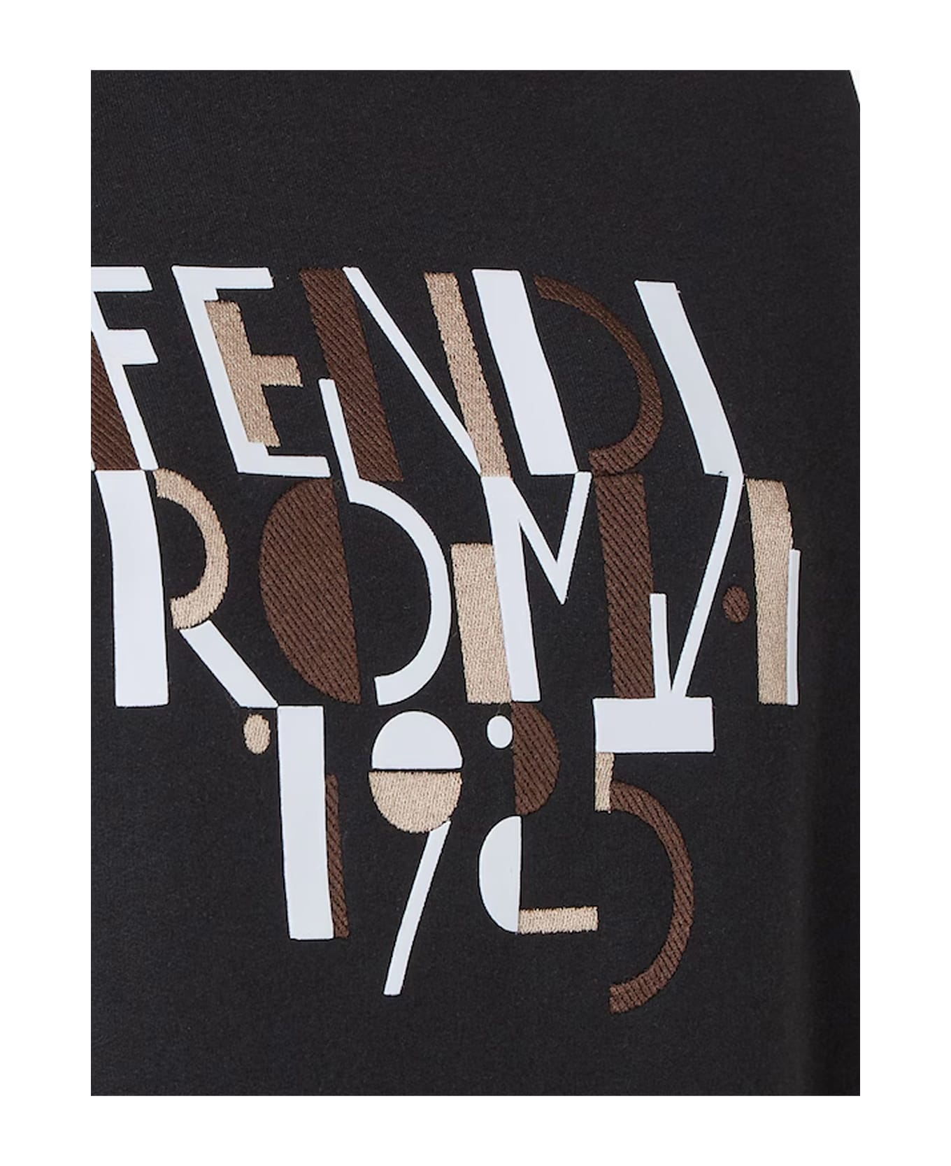 Fendi Oversize Cotton Sweatshirt - Black