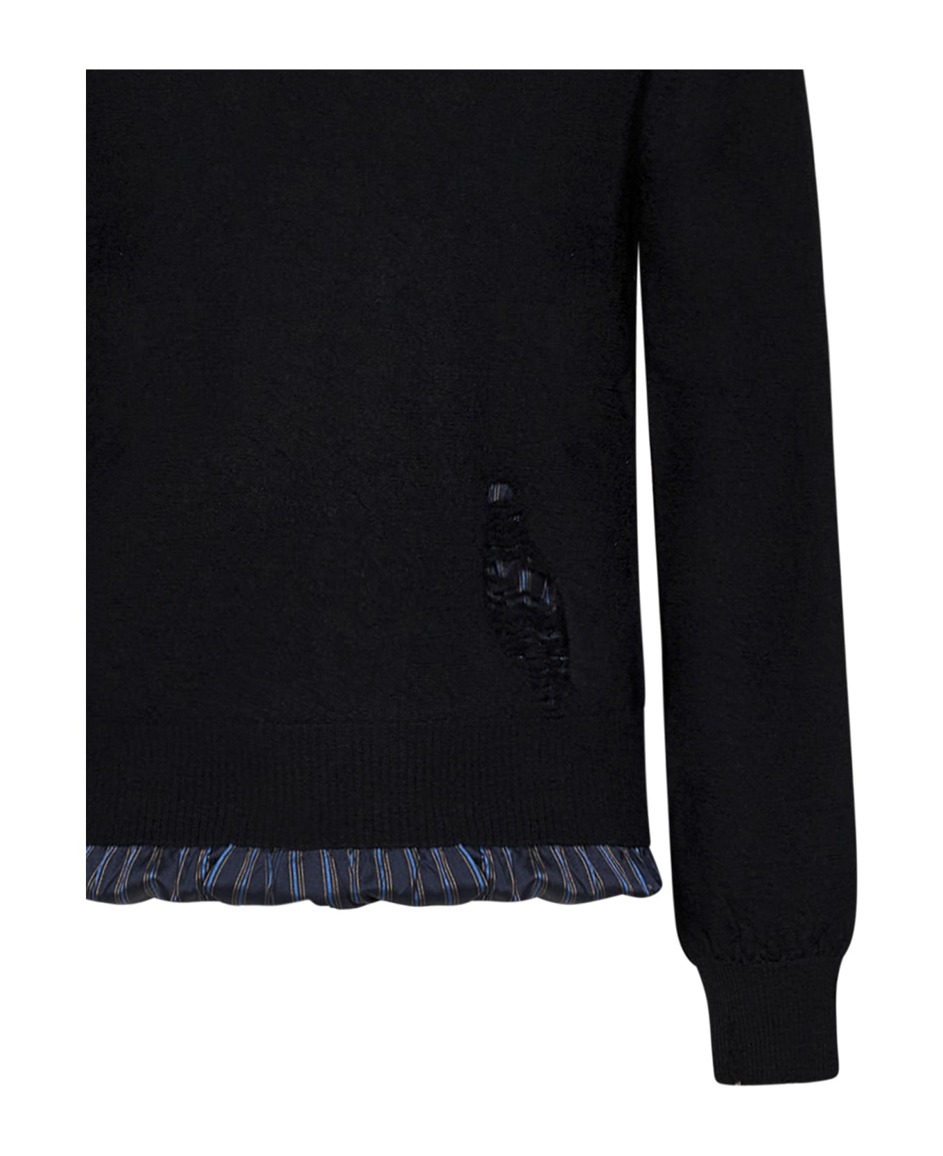 Maison Margiela Distressed Sweater - Black ニットウェア
