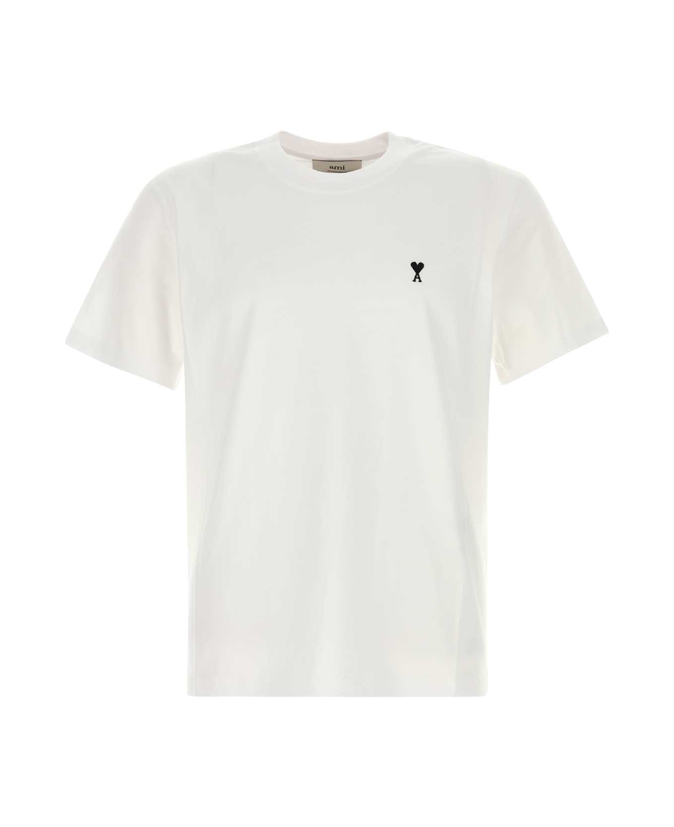 Ami Alexandre Mattiussi White Cotton T-shirt - White