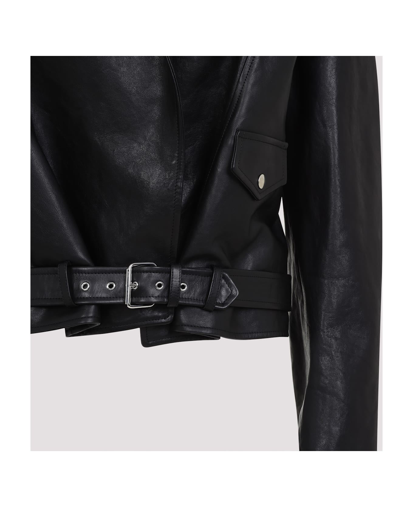 Alaia Alaïa Hooded Biker Jacket - Noir Alaia