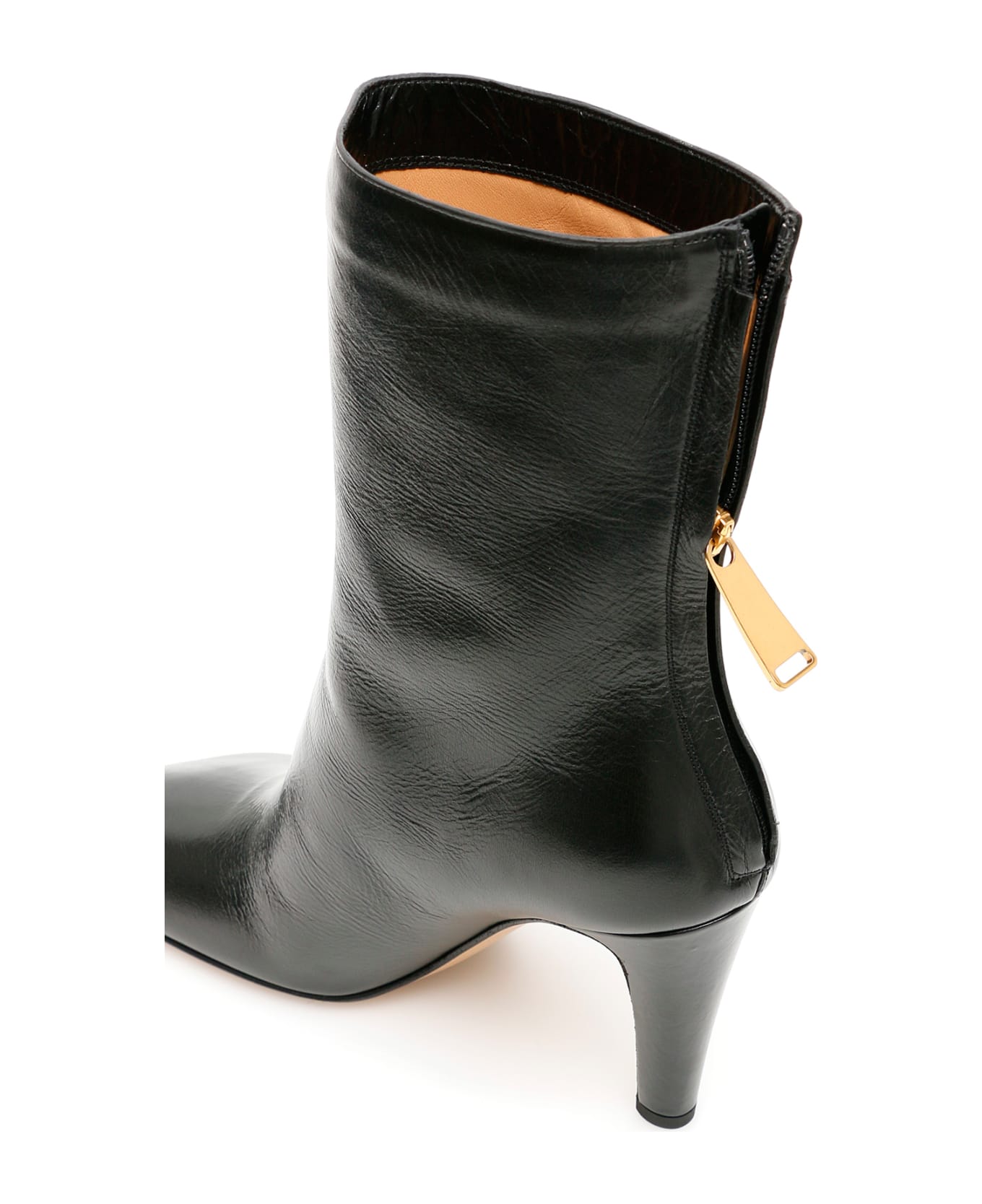Bottega Veneta Laville Calfskin Booties - NERO (Black)