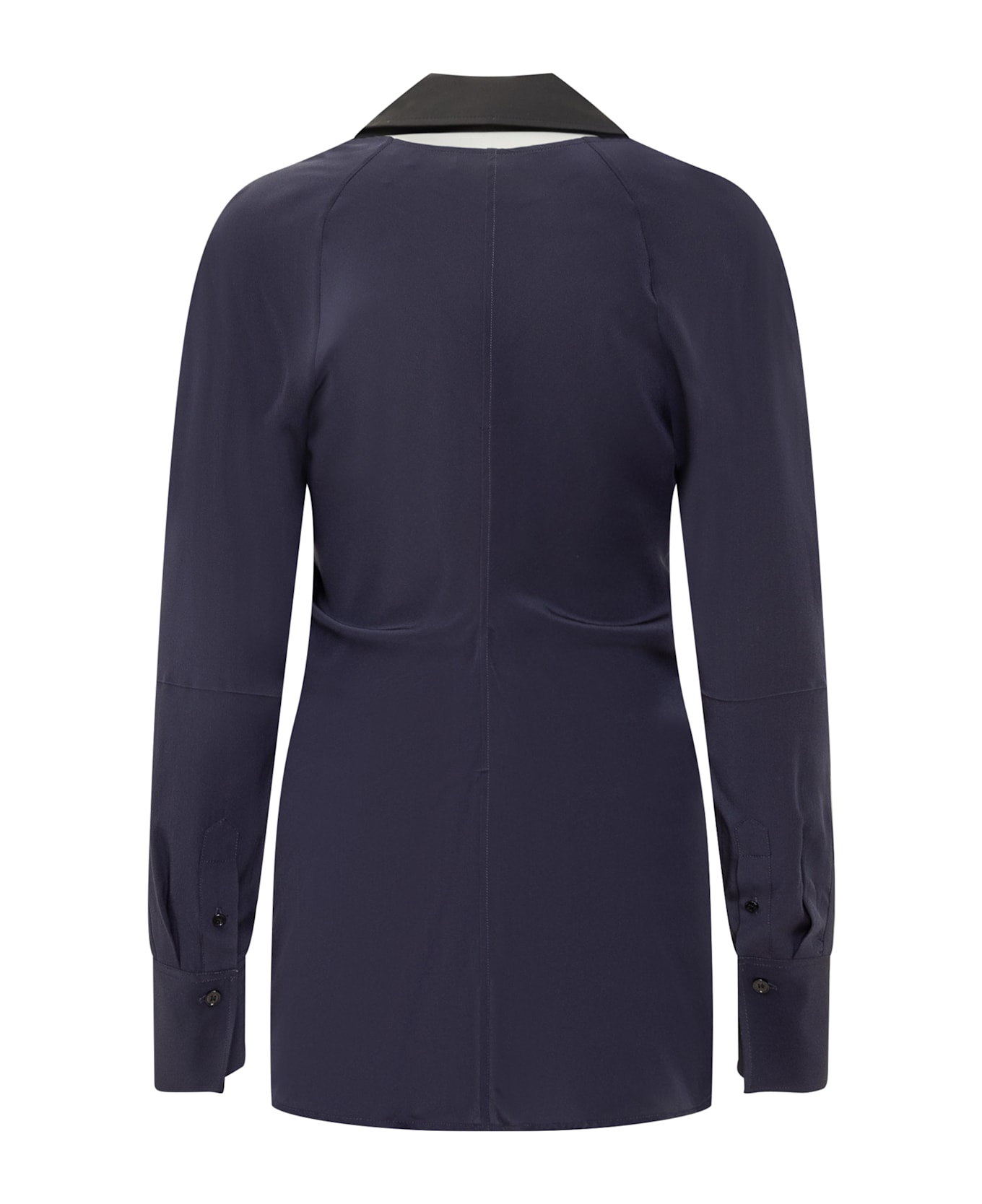 Victoria Beckham Silk Shirt - INK BLUE