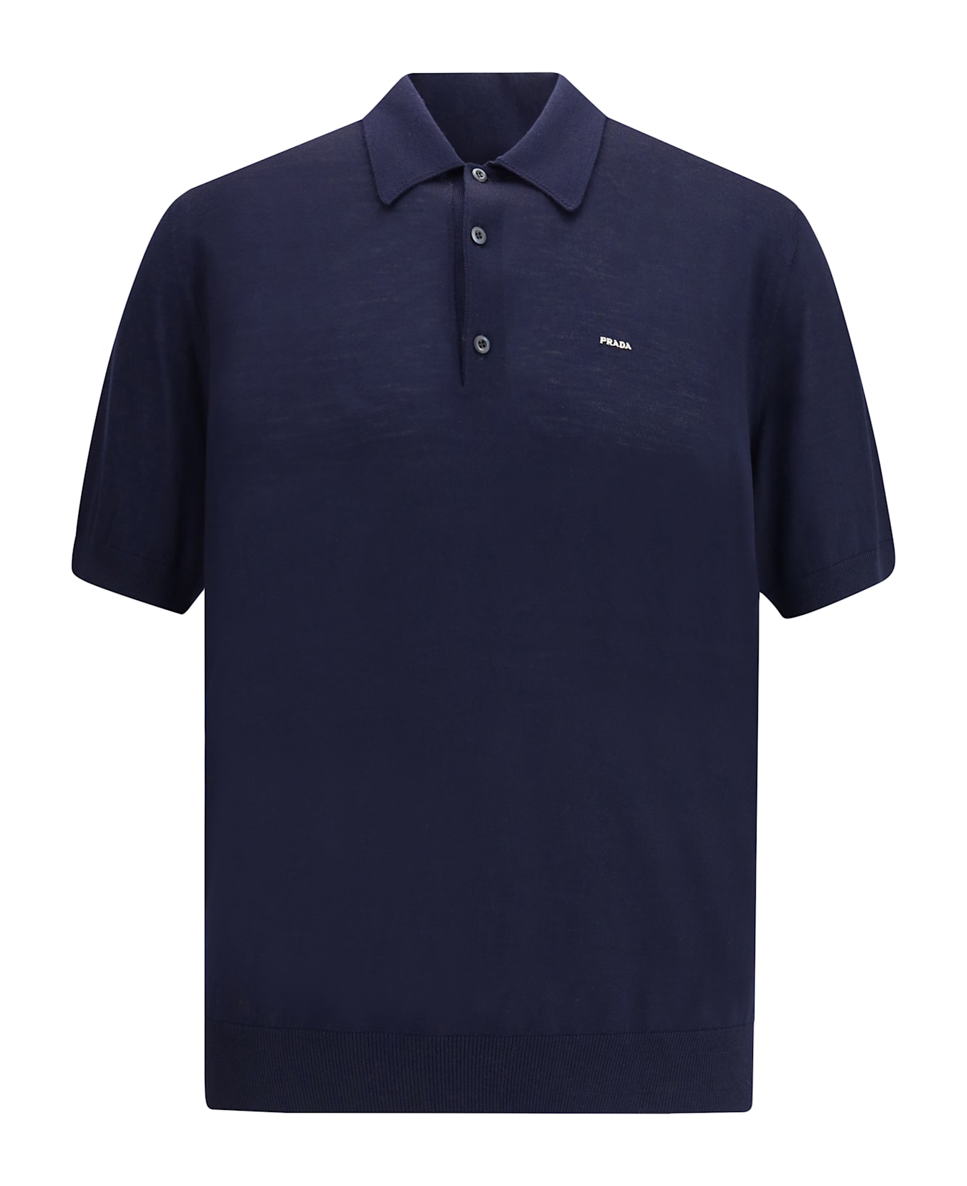 Prada Virgin Wool Polo Sweater