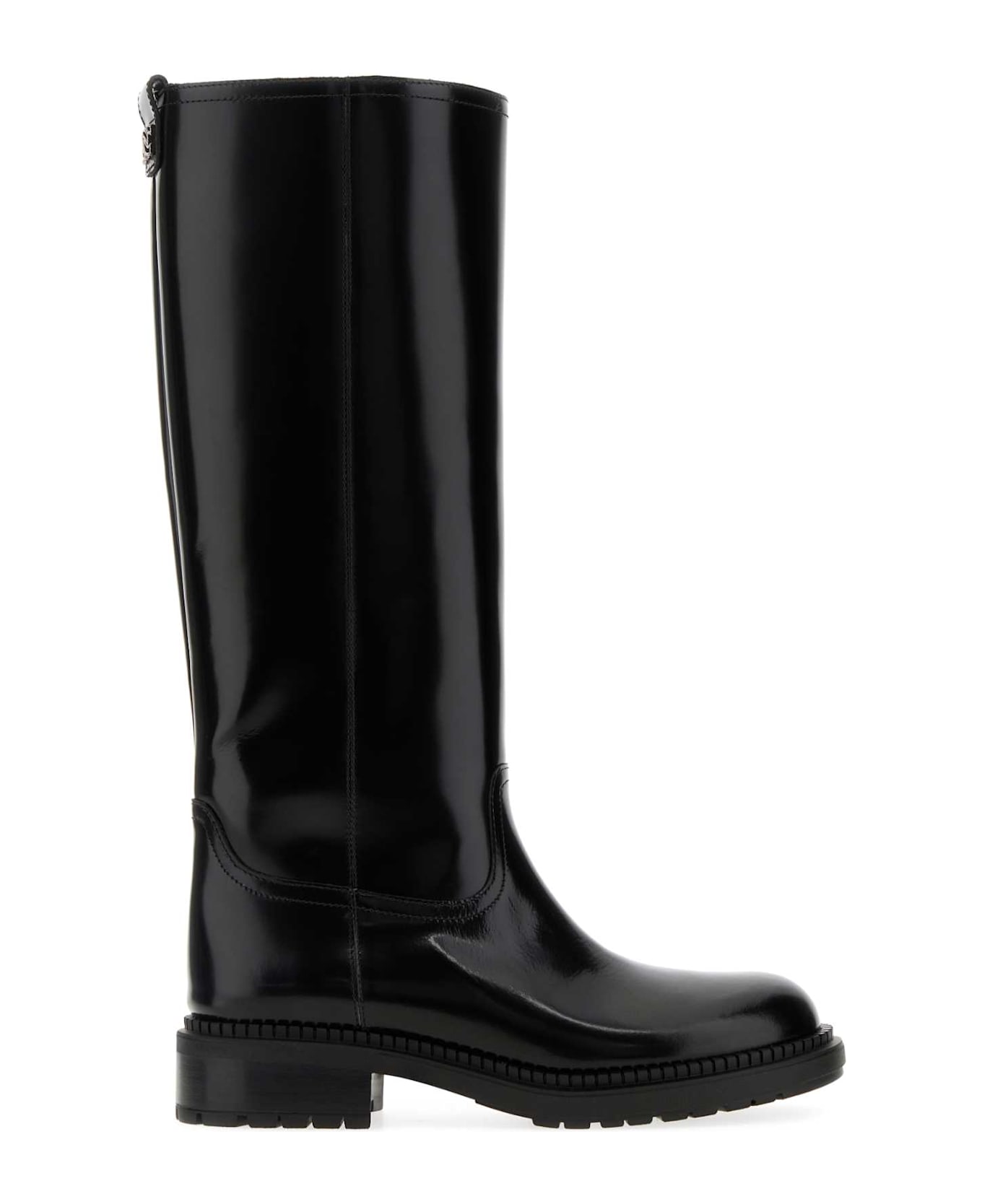 Casadei Black Leather Boots - NERO
