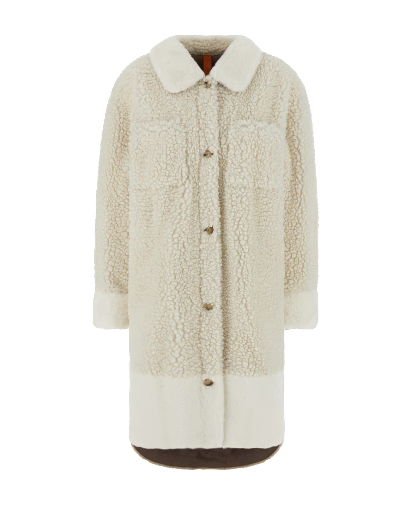 Hugo Boss Ivory Polyester Coat - 118