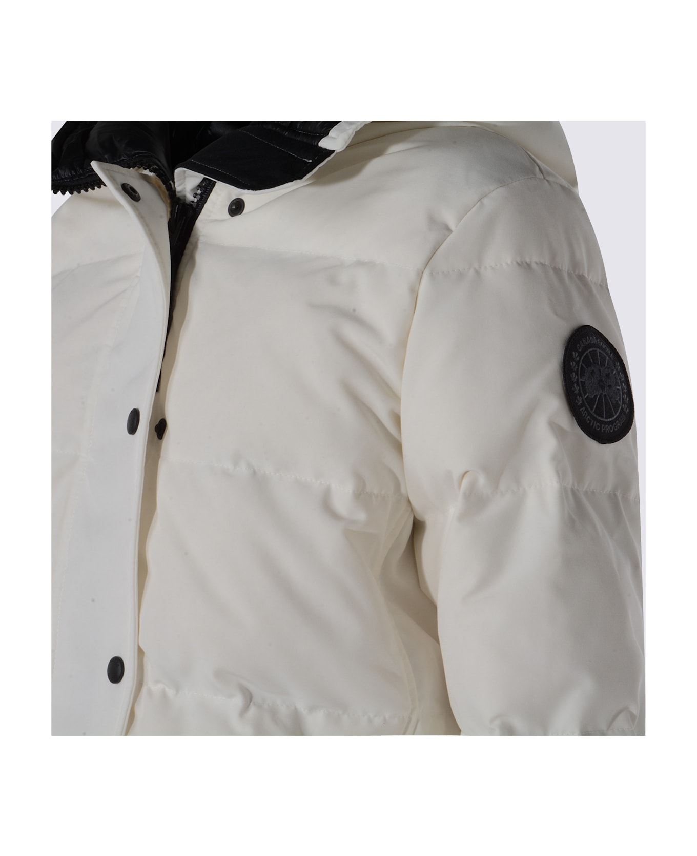 Canada Goose White Parka Down Jacket - Nrth Star Wh-Bl de l’Etoile
