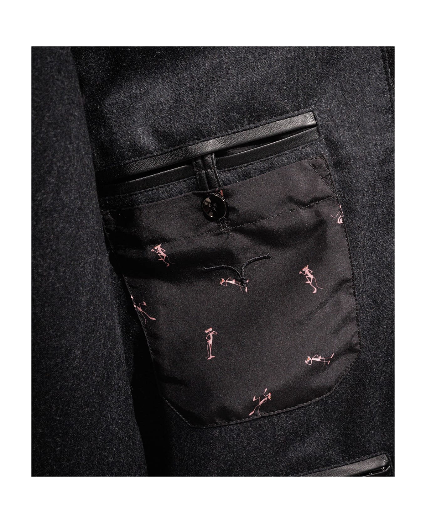 Larusmiani Pink Panther Down Jacket Fleece - Black
