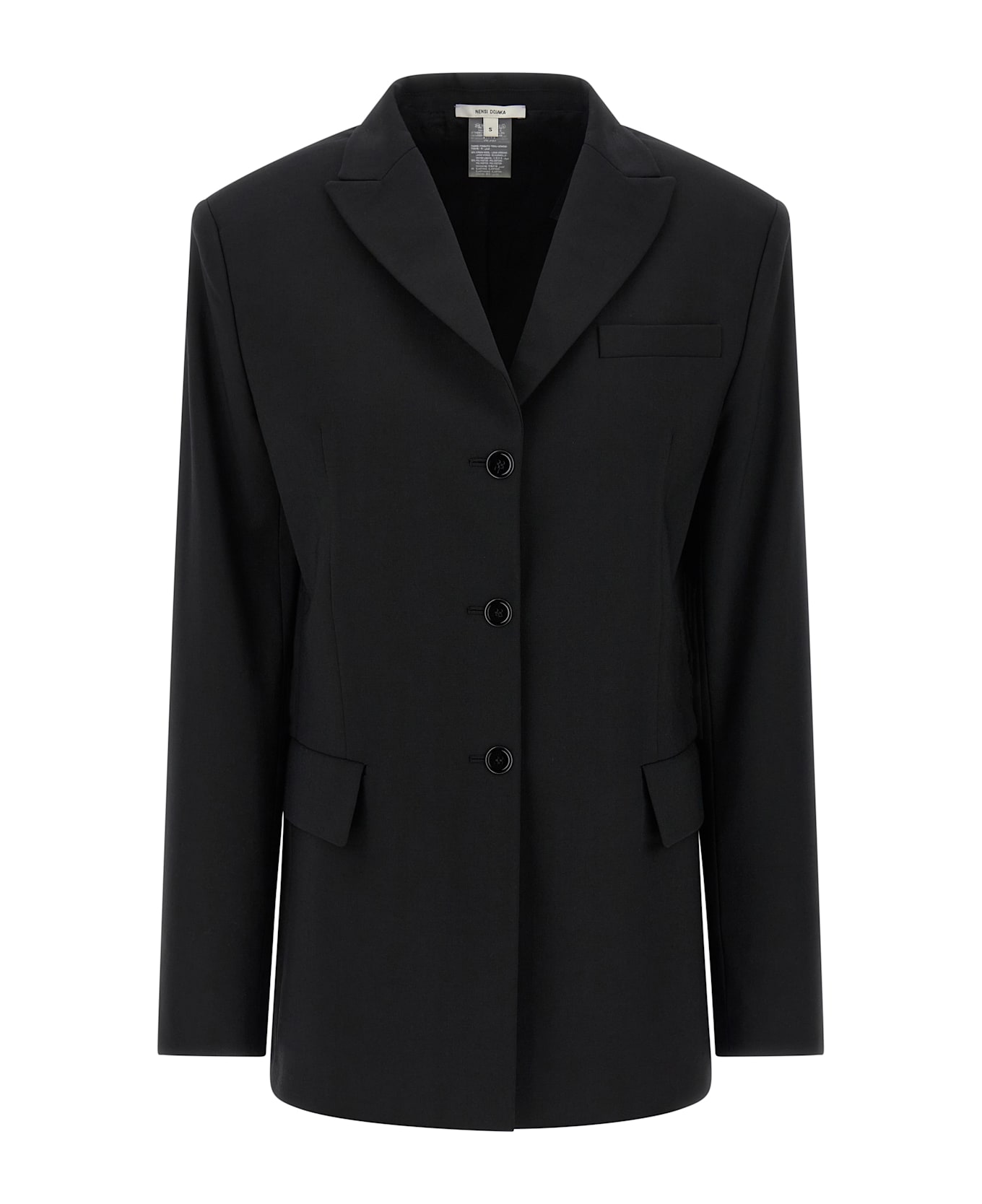 Nensi Dojaka Belt Blazer - Black  