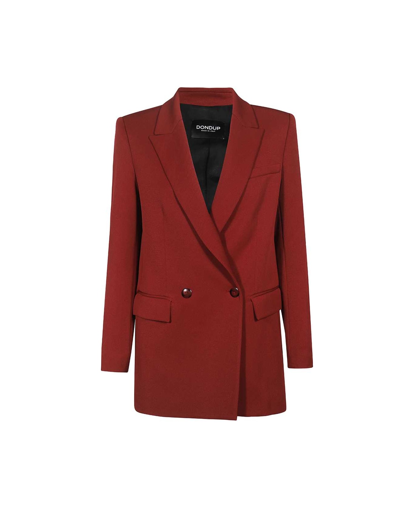 Dondup Double Breasted Blazer - red コート