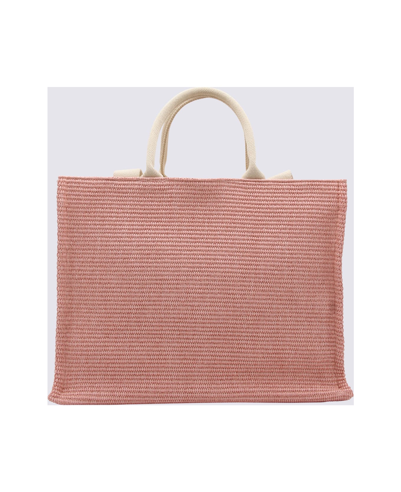Marni Light Pink Canvas Basket Medium Tote Bag - LIGHT PINK