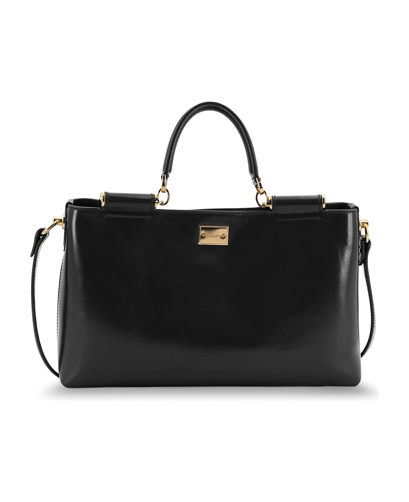 Dolce & Gabbana Leather Crossbody Bag - Black
