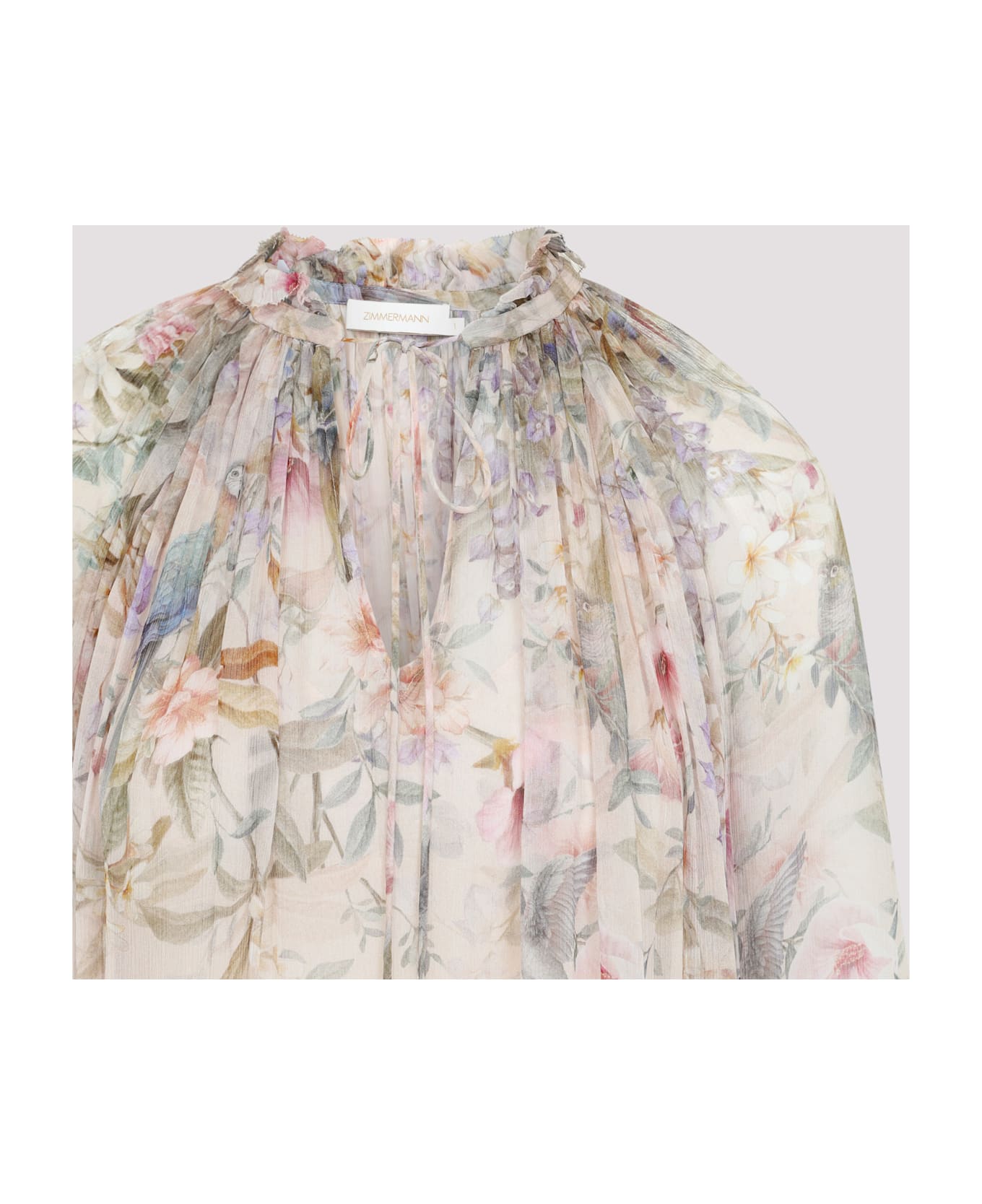 Zimmermann Rebellion Billow Blouse - Cream Aviary