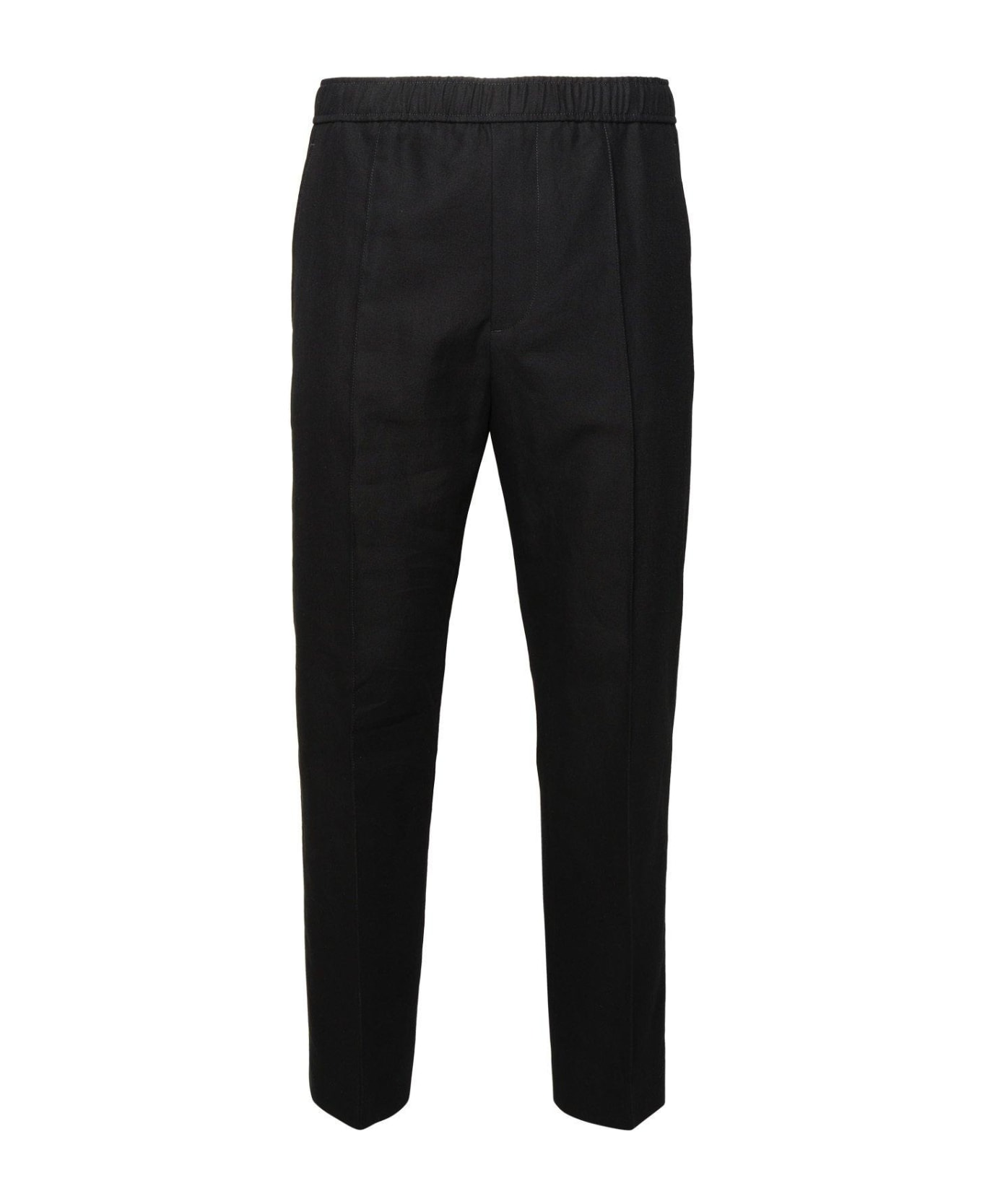 Lanvin Mid-rise Tapered Cropped Trousers - Nero