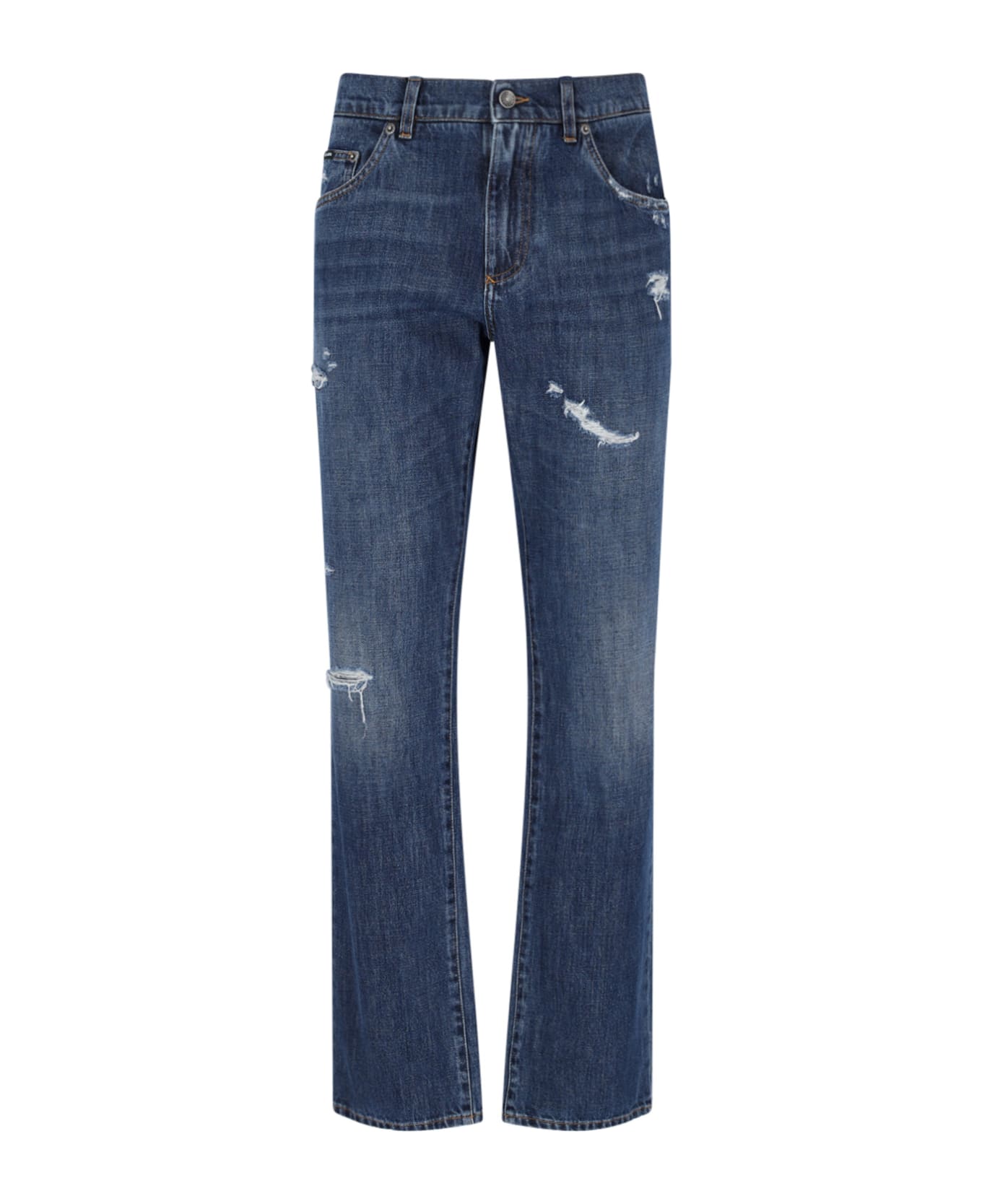 Dolce & Gabbana Jeans With Scraping - Light blue デニム