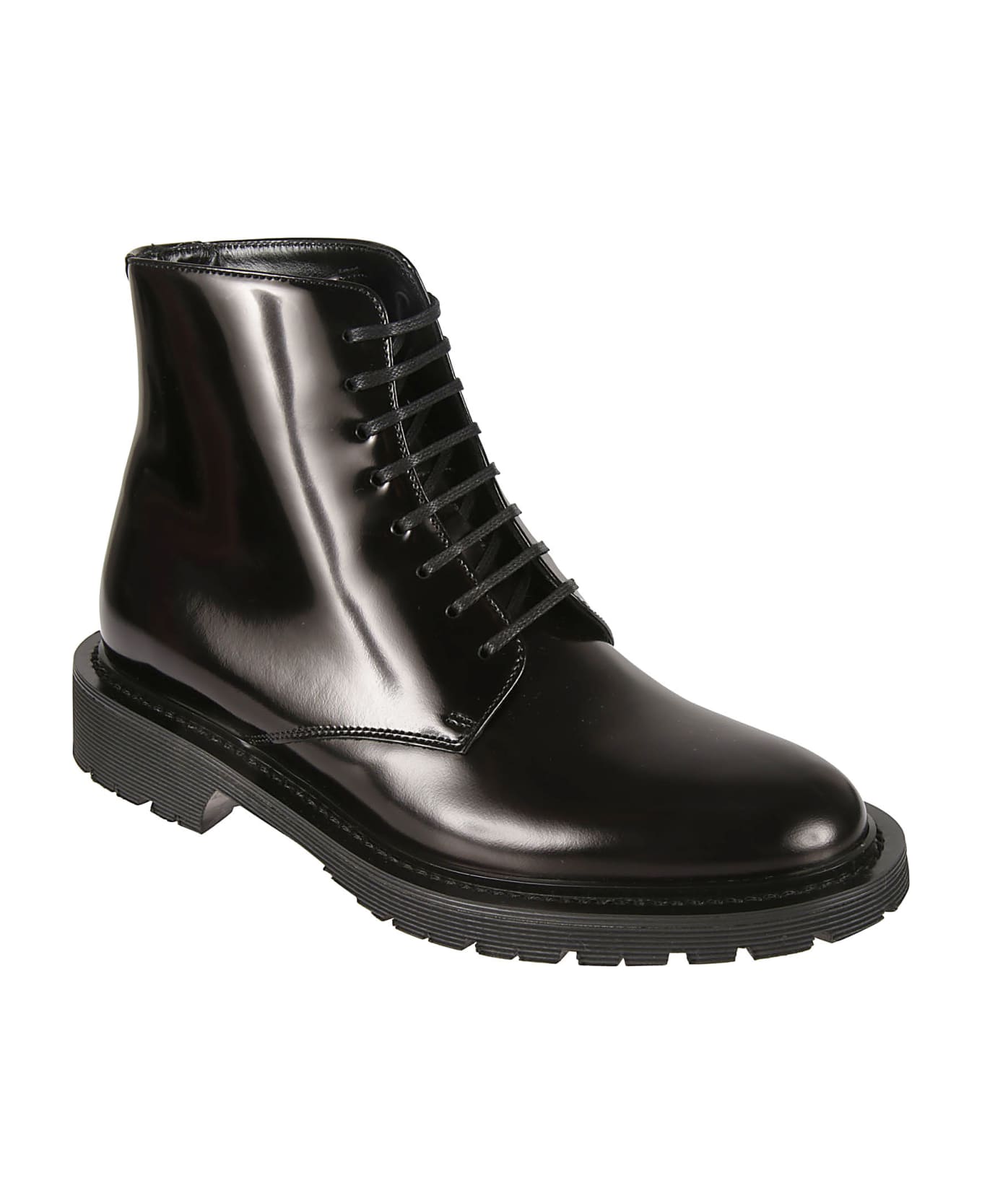 Saint Laurent Army 20 Lace-up Boots - Black