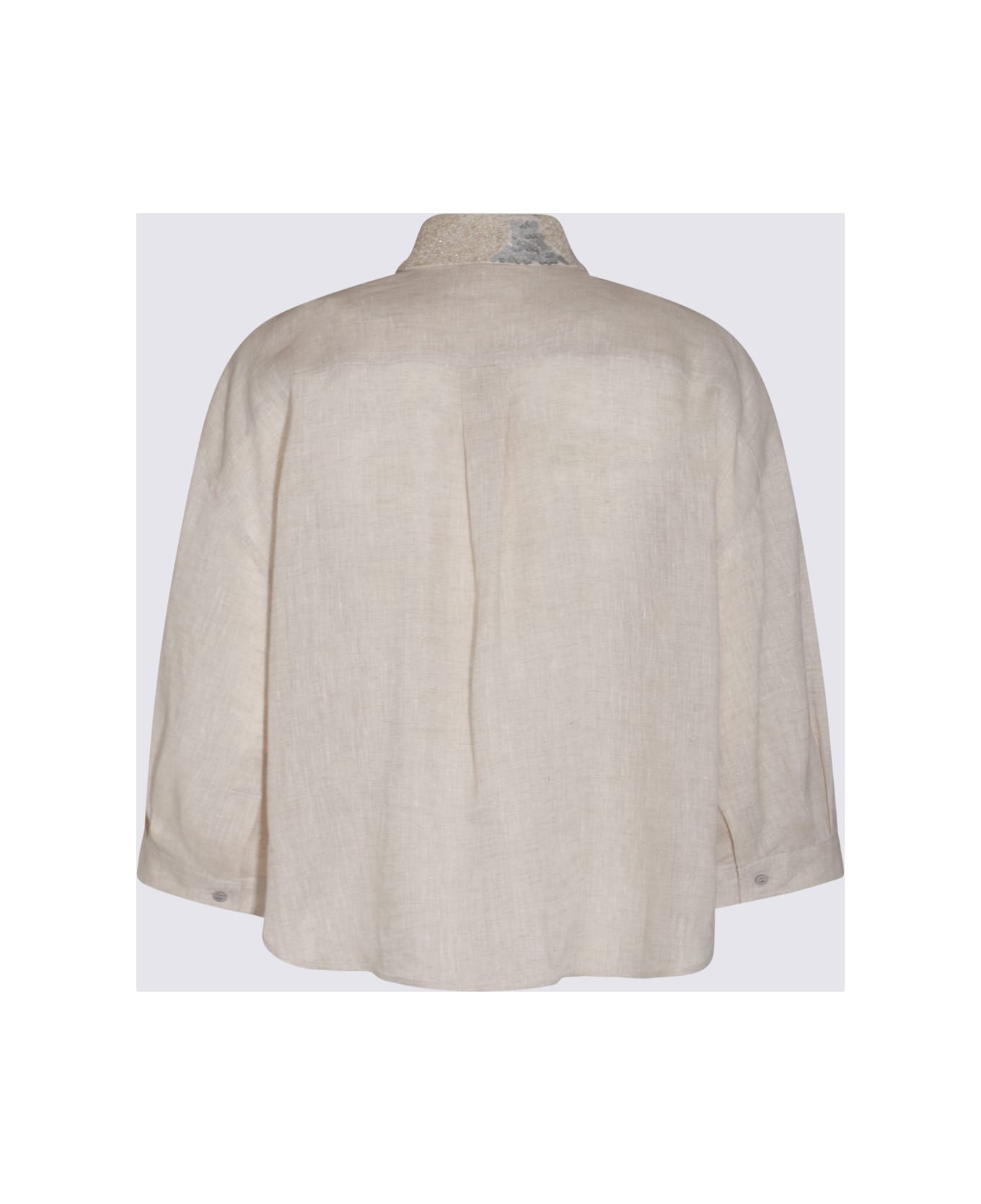 Brunello Cucinelli Light Beige Linen Shirt