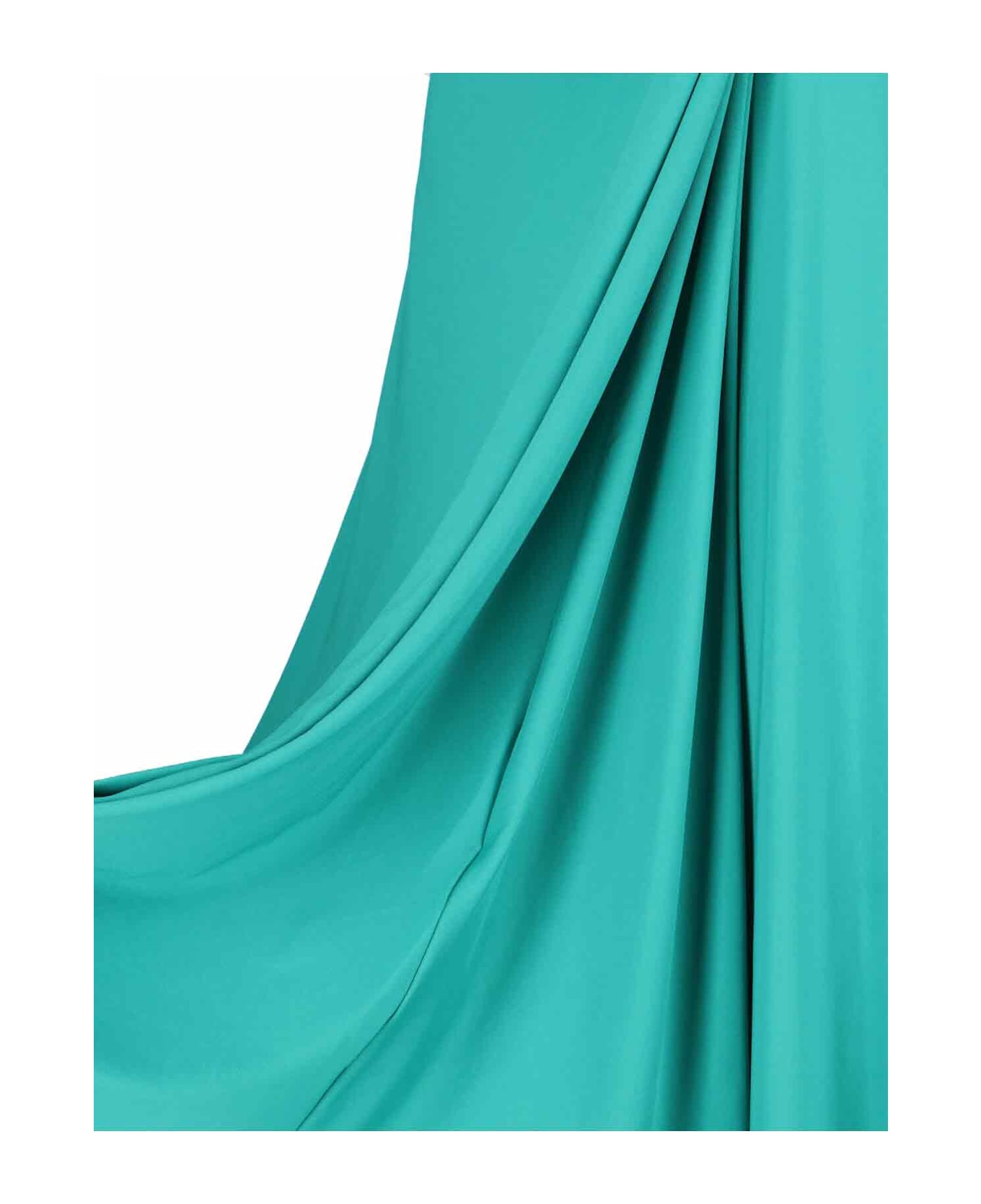Victoria Beckham Asymmetric Maxi Dress - Green