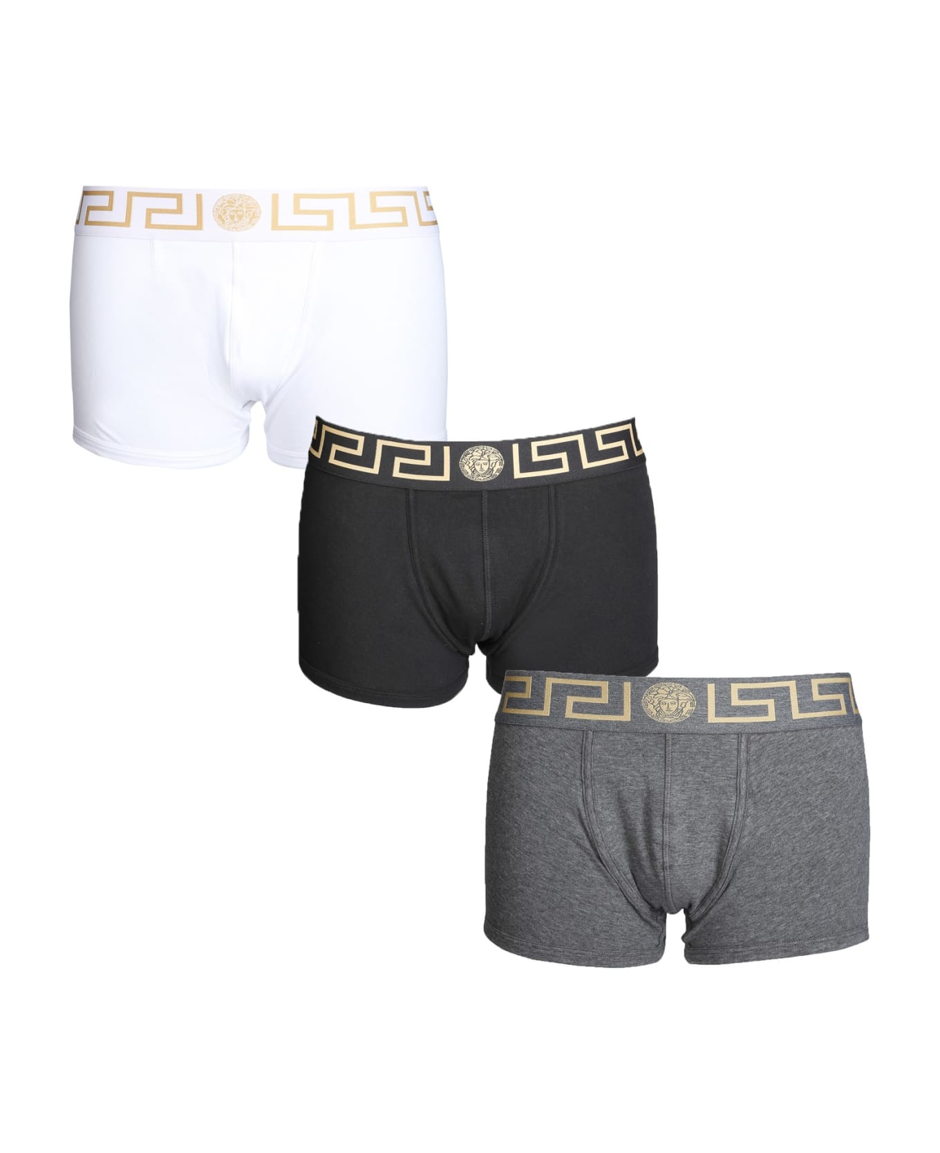Versace Pack Of Three Boxers - MULTICOLOR
