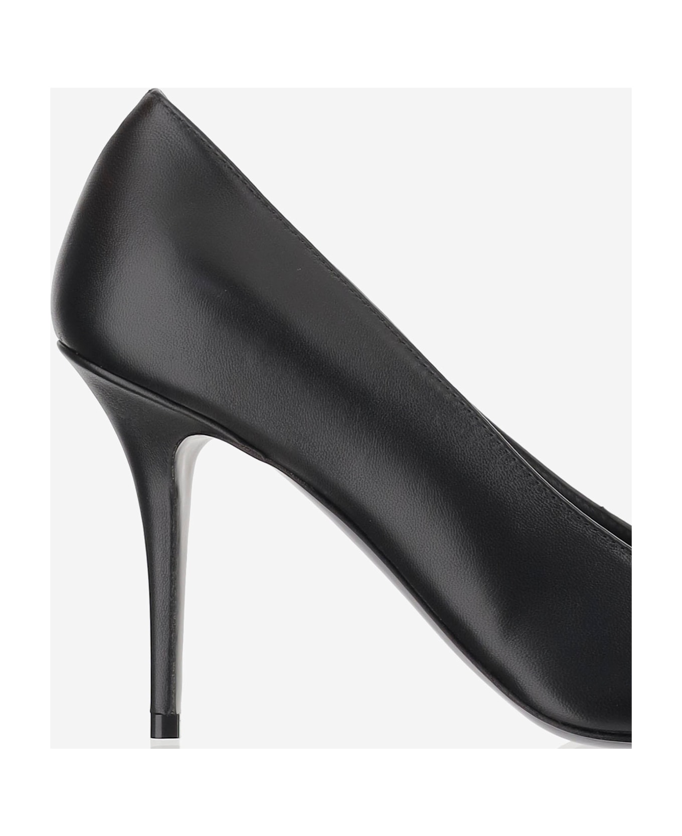 Amina Muaddi Barbara Pump Nappa Leather Pumps - Black