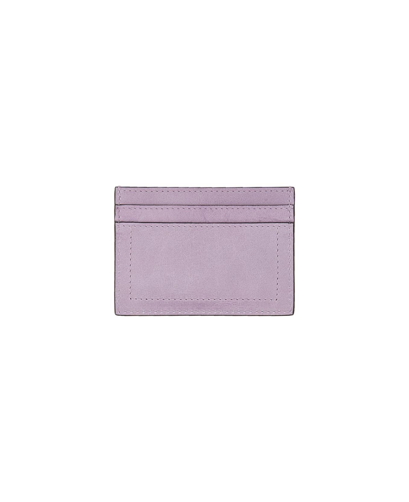 Moschino Card Holder With Gold Plaque - LILAC