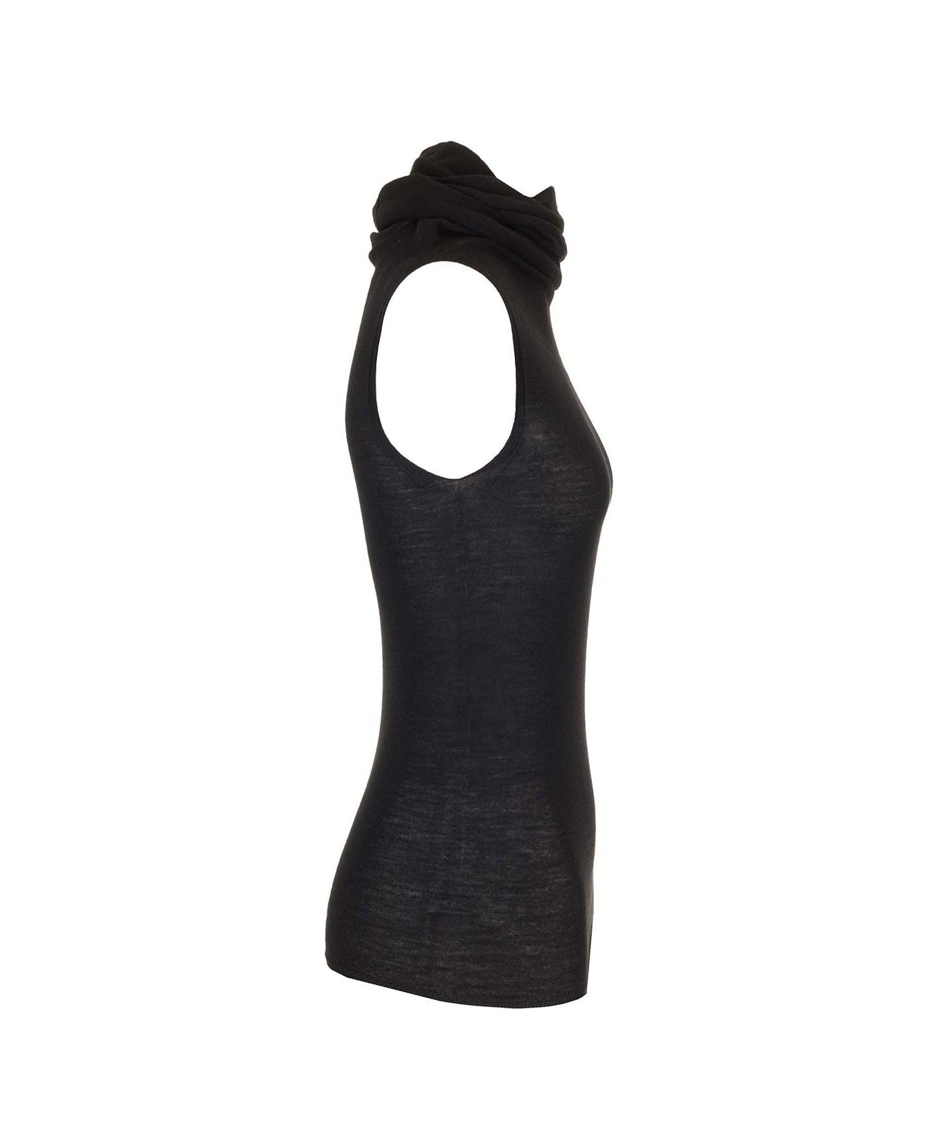Wool Jersey Top - Thumbnail 4