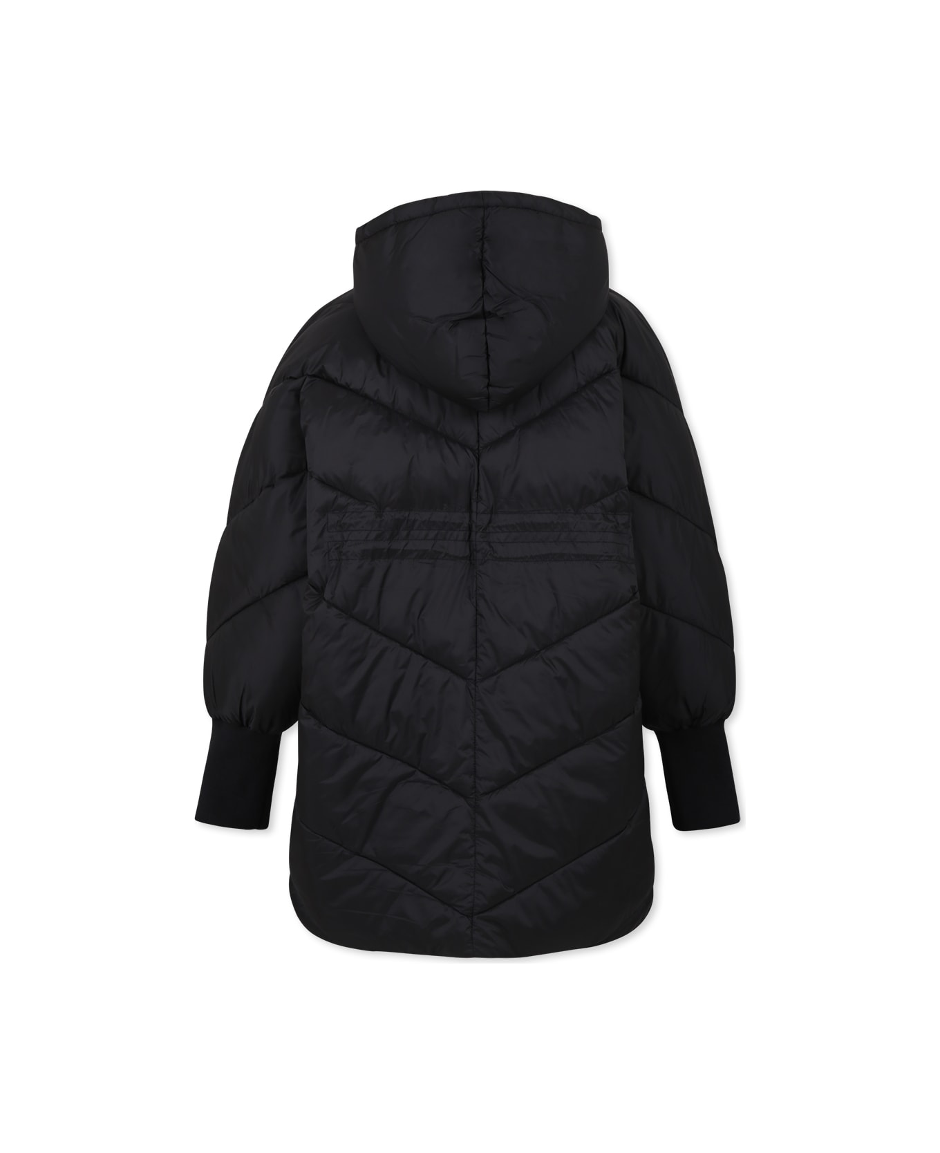 Pinko Black Down Jacket For Girl - Black
