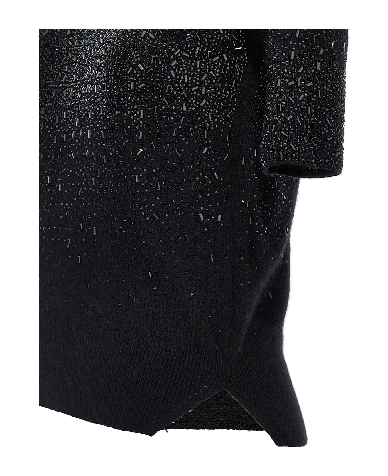 Ermanno Scervino Rhinestone Sweater - Black  