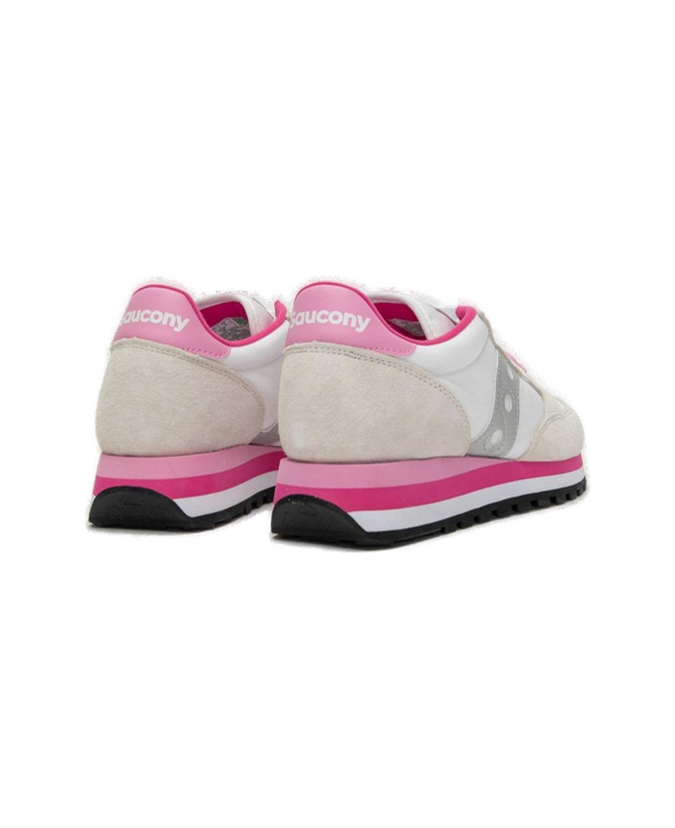 Saucony Jazz Triple Panelled Sneakers - White/grey/pink
