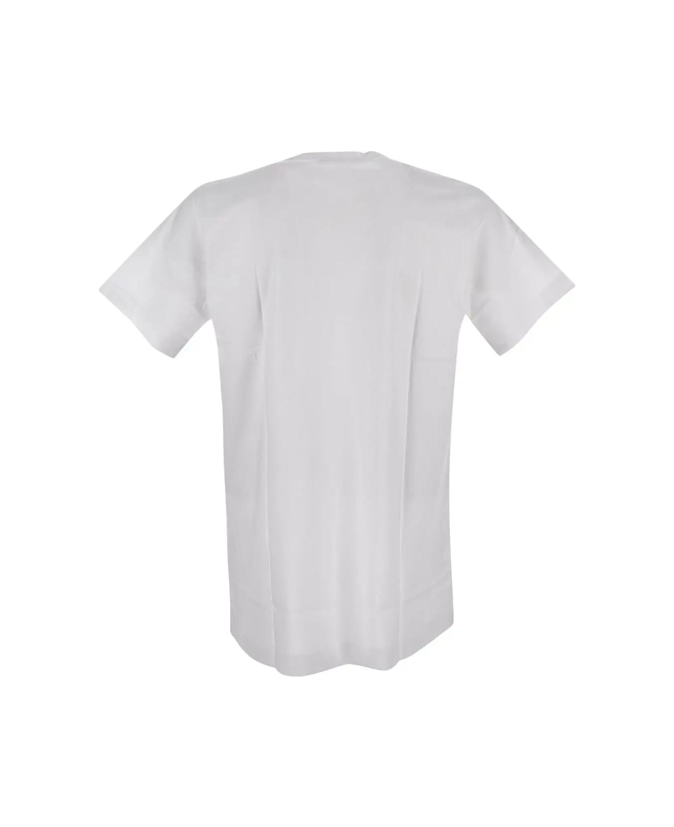 Comme des Garçons Shirt Printed T-shirt T-Shirt - WHITE シャツ