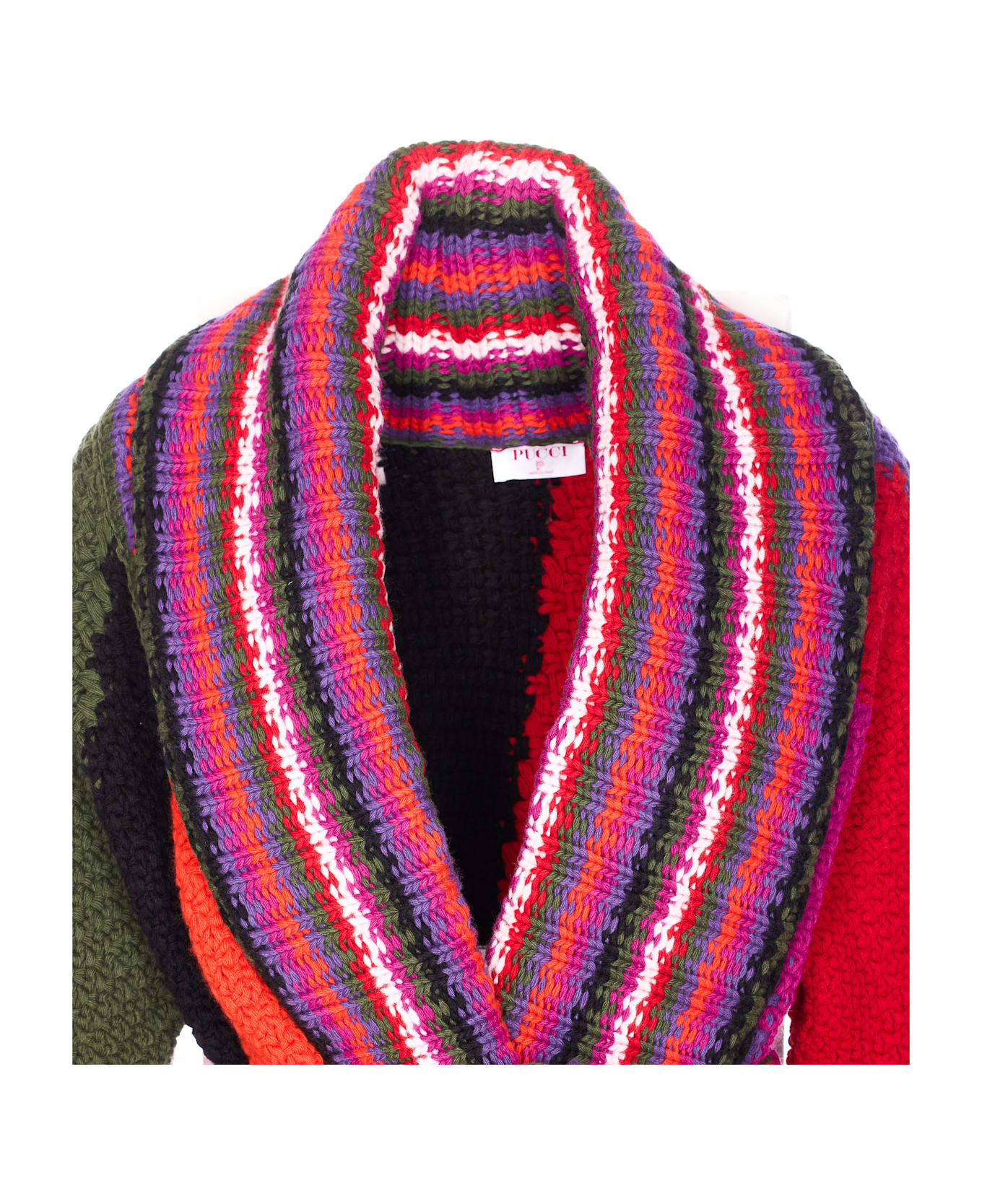 Pucci Knitted Cardigan - Red