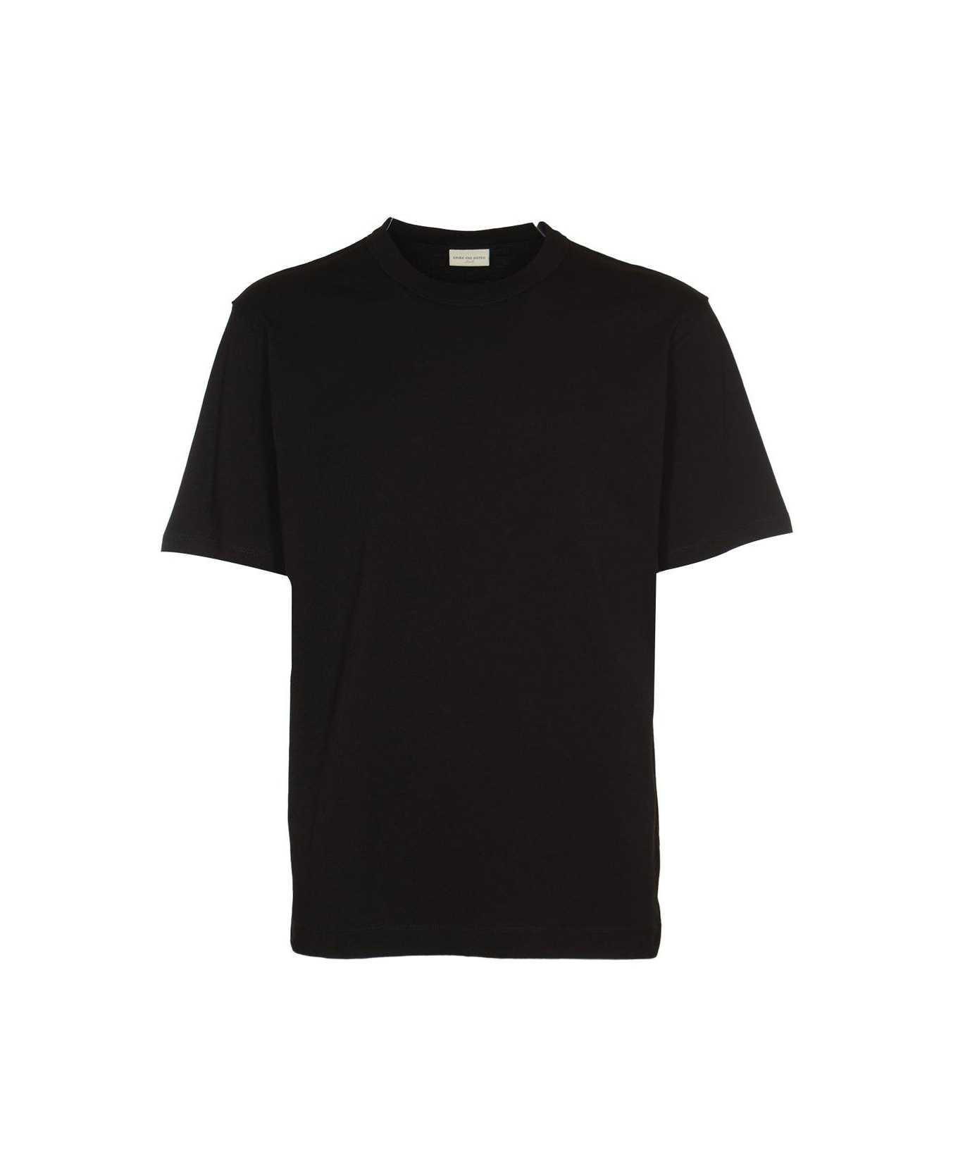 Dries Van Noten Short-sleeved Crewneck T-shirt - Black シャツ
