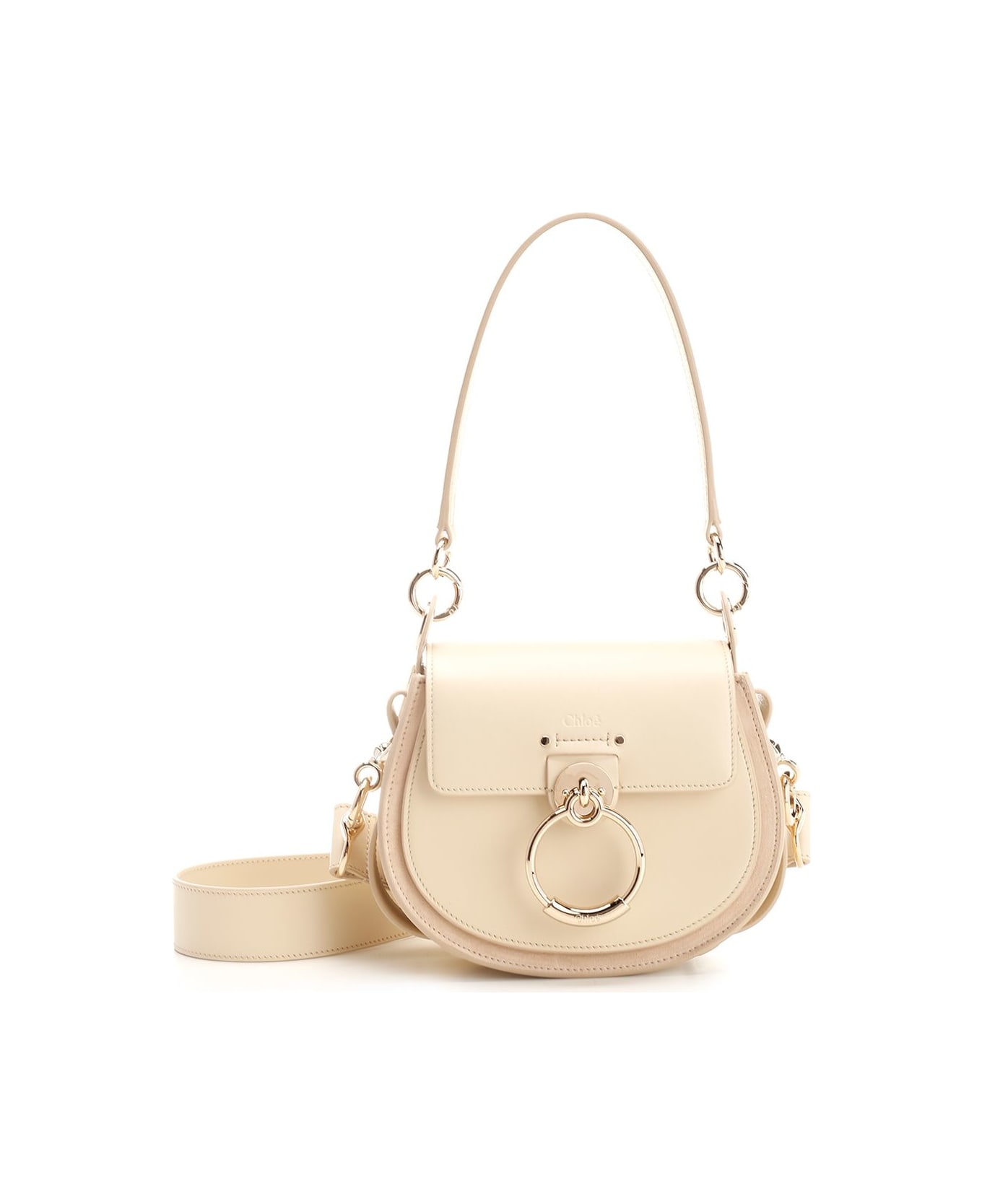 Chloé Small "tess" Handbag - Beige