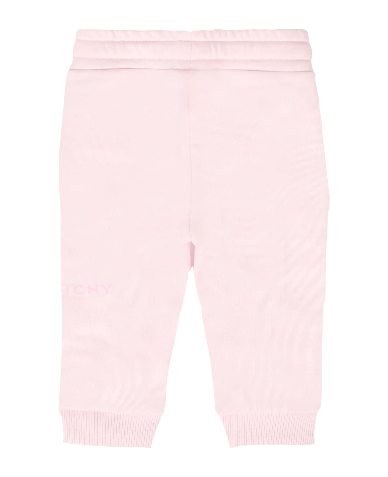 Givenchy Pink Trousers For Baby Girl With Logo - Pink ボトムス