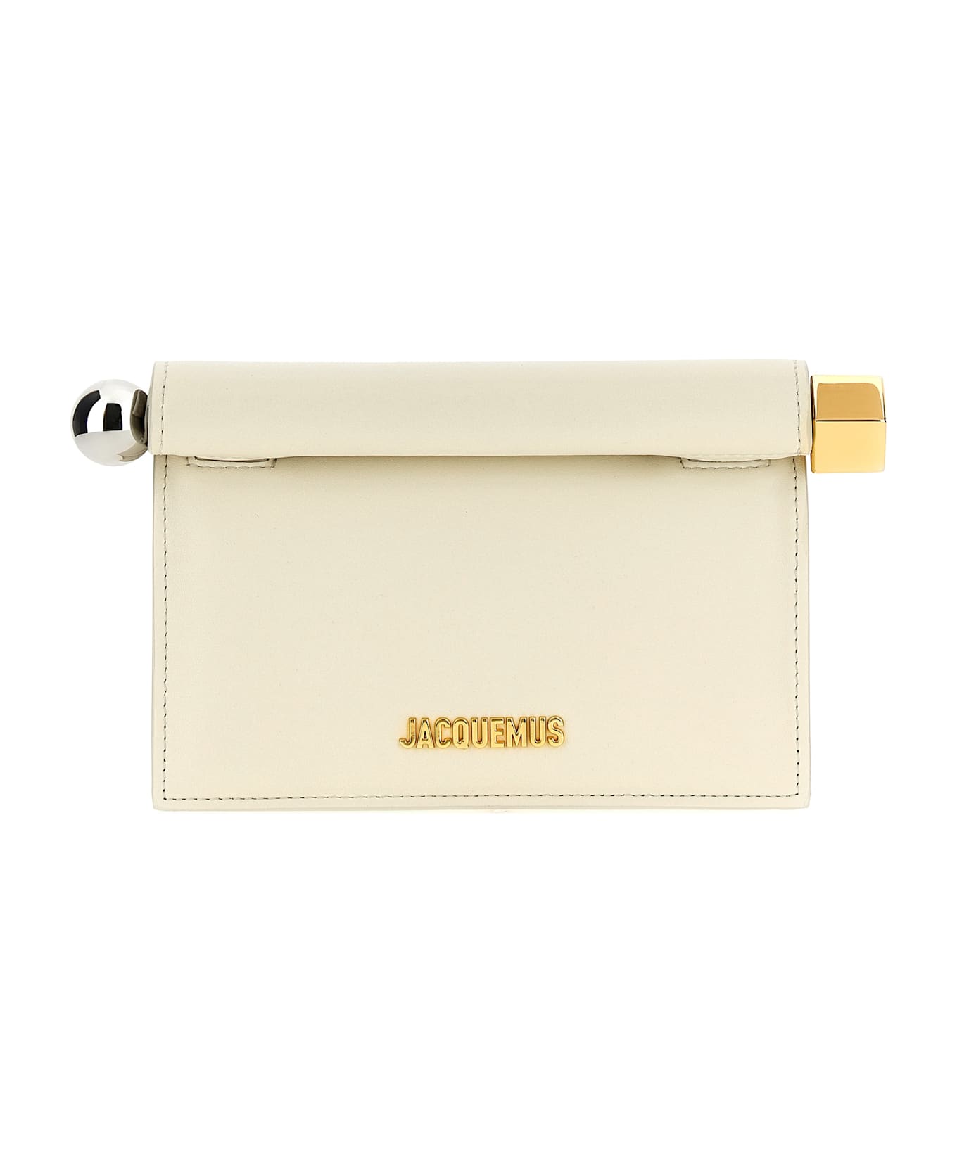 Jacquemus 
la Petite Pochette Rond Carré
 Clutch - White